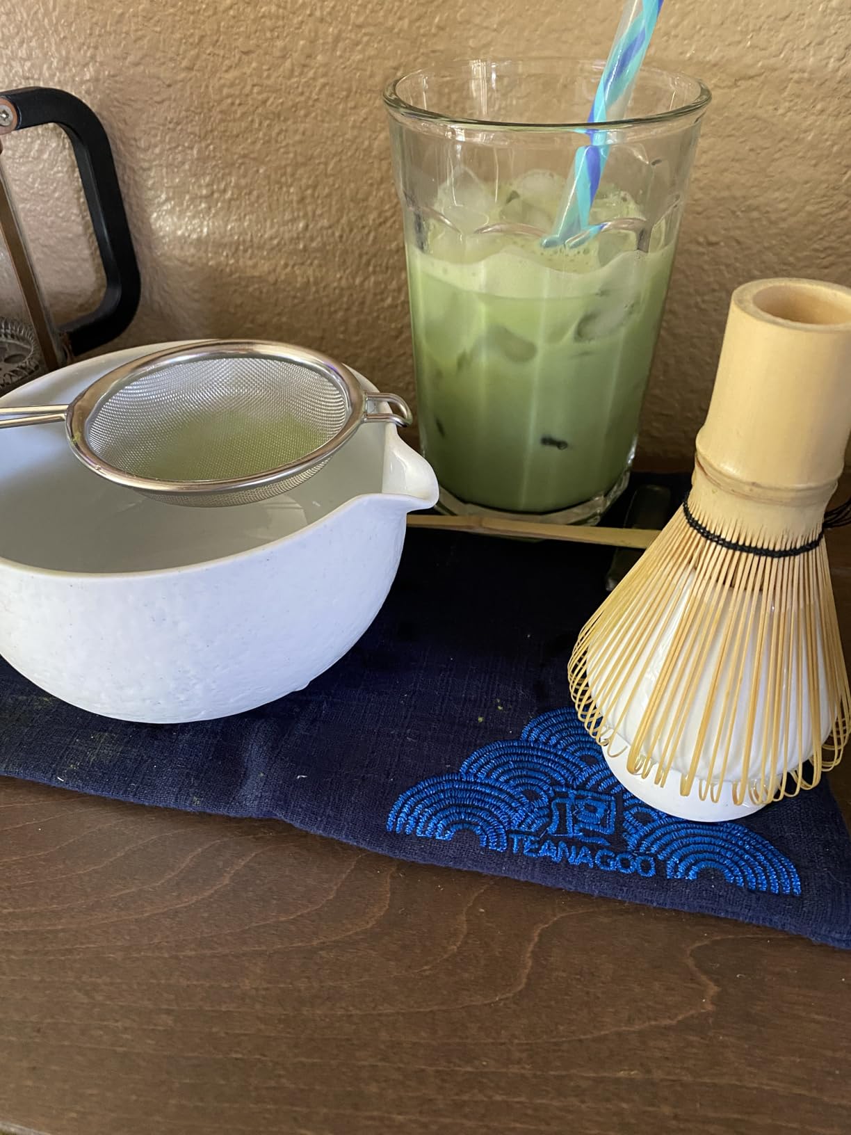 TEANAGOO Matcha Whisk Set Black,7 Pcs Matcha Set,Matcha Kit for Ceremony,Tradition Tea Set for Making Breakfast/Latte,Matcha Whisk Set with Bowl(Chawan)/Whisk and Holder,Gift for Family/Friend customer photo 1