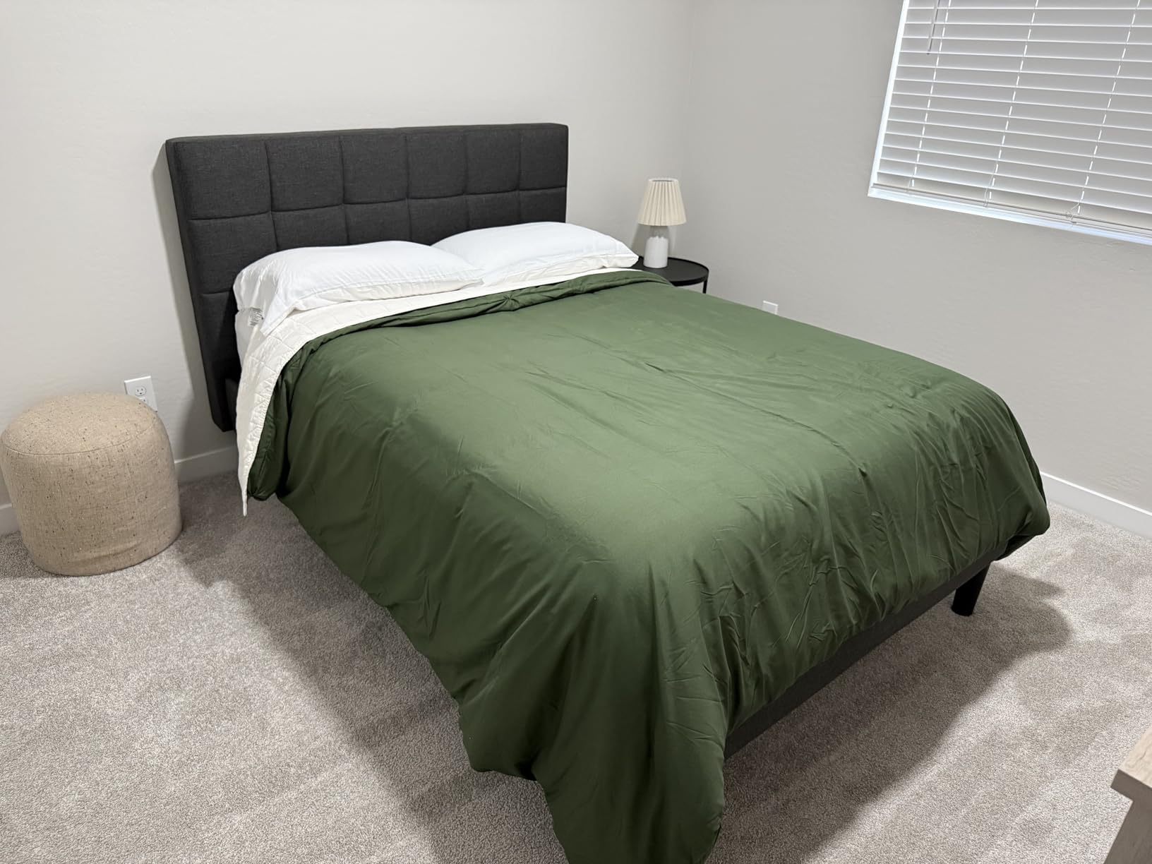 Bedsure Duvet Cover Queen Size, 3Pcs Soft Double Brushed Bedding Set, Beige customer photo 2