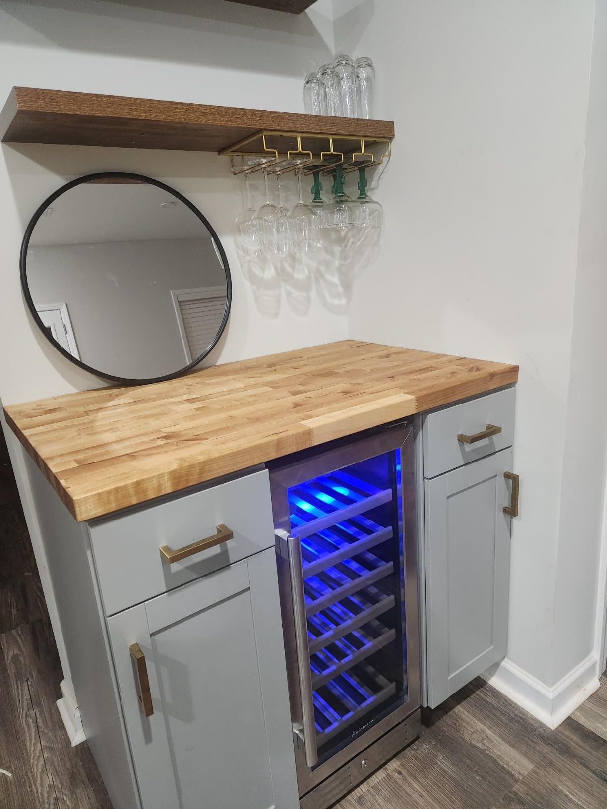 Kalamera 24 inch Wine Cooler, 37 Bottle Dual Zone Built-in or Freestanding customer photo 2