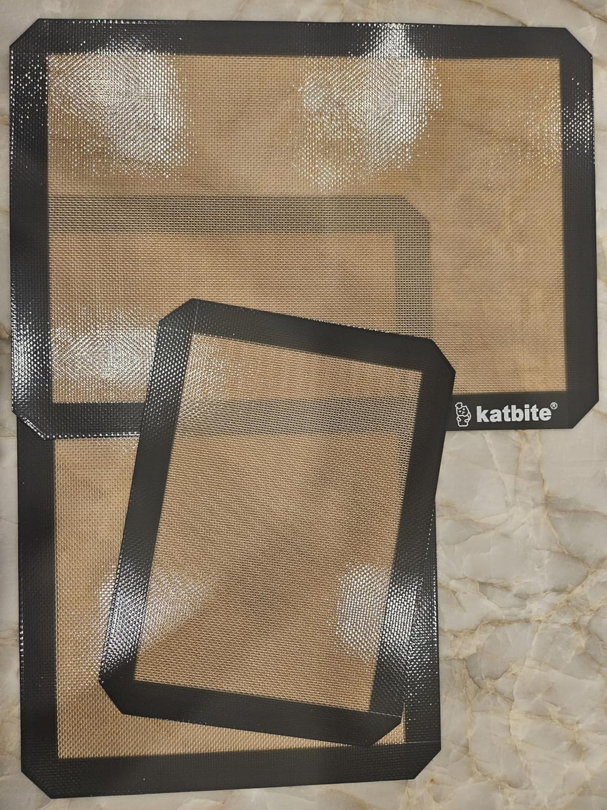 Katbite Macaron Silicone Baking Mat Set of 2 Grey customer photo 1