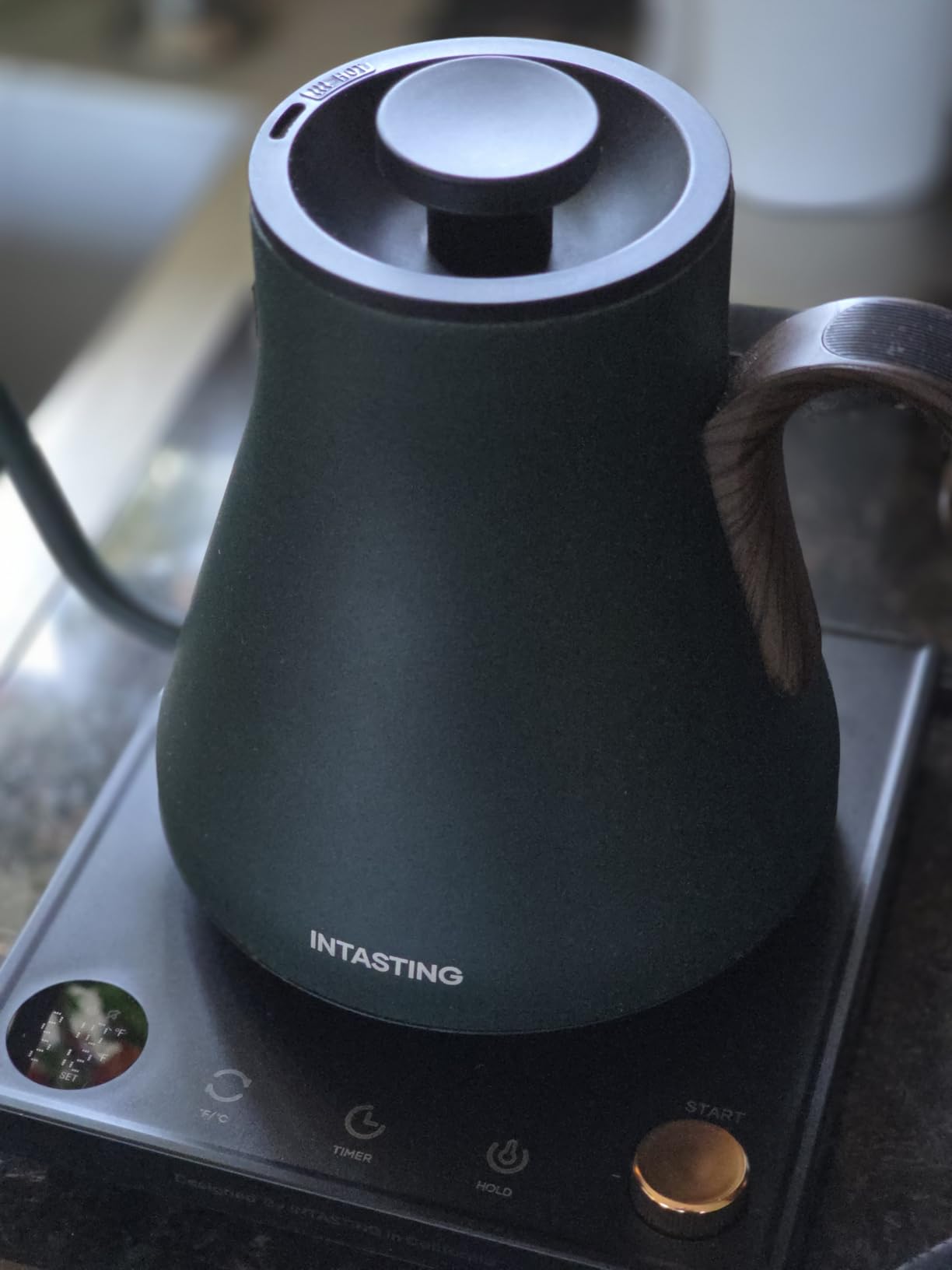 INTASTING Gooseneck Electric Kettle with ±1℉ Temperature Control 0.9 Liter customer photo 1