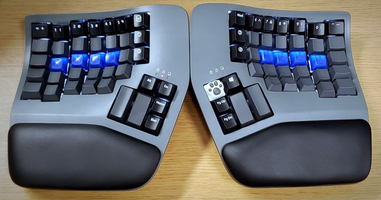 Kinesis Advantage360 Professional Split Ergonomic Keyboard - Bluetooth | Mechanical Switches | Fully Programmable Open Source | Contoured Shape | Adjustable Tenting | Backlit customer photo 2