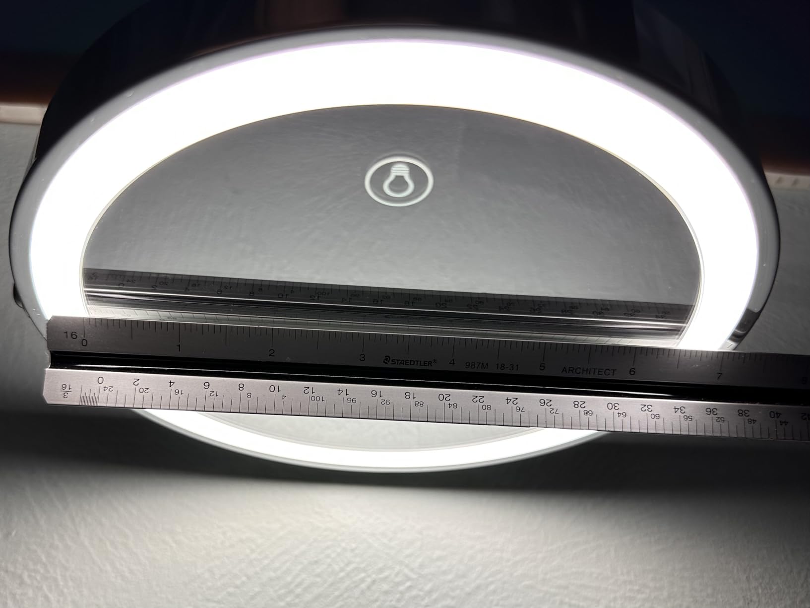 DEIOVWXS Makeup Mirror, Rechargeable Vanity Mirror with 3 Lights, 1X/10X customer photo 1