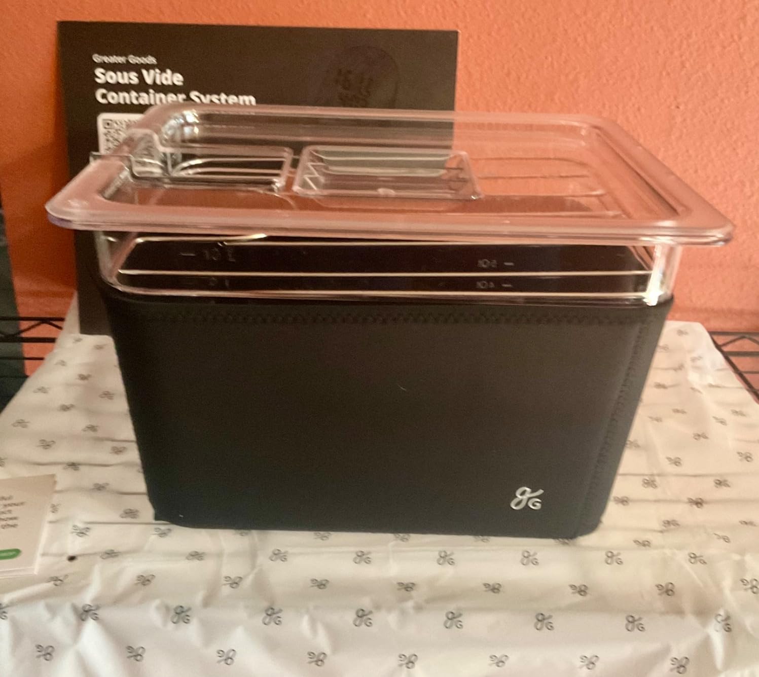 Greater Goods 12 Qt Sous Vide Container with Lid, Rack & Insulated Sleeve customer photo 1