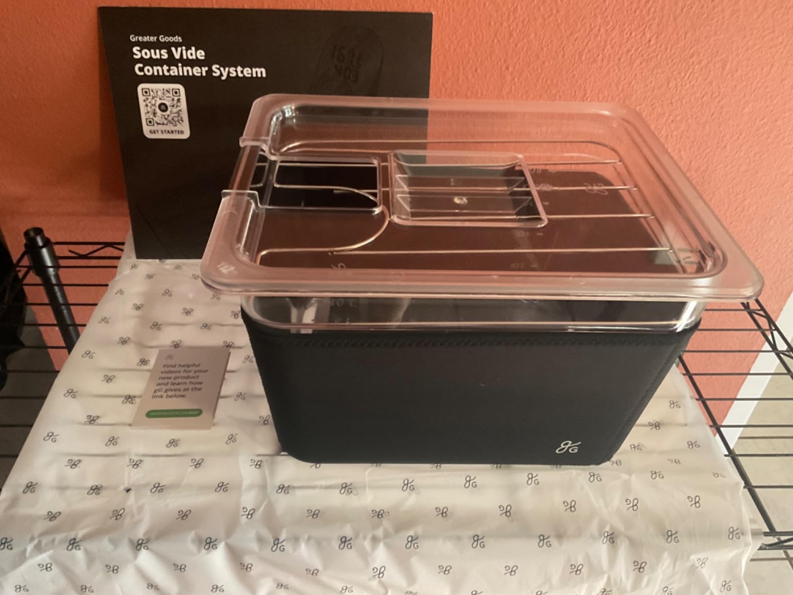 Greater Goods 12 Qt Sous Vide Container with Lid, Rack & Insulated Sleeve customer photo 2