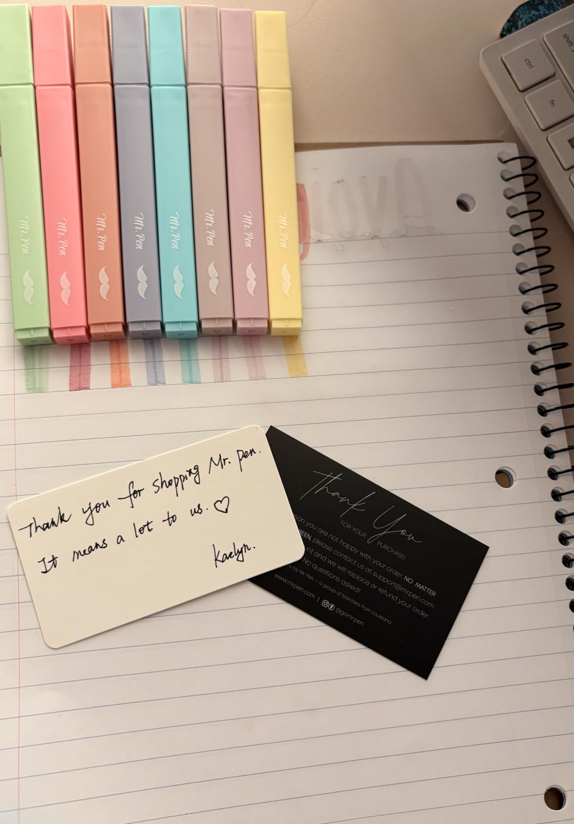 Mr. Pen- Aesthetic Highlighters No Bleed, 8 Pack, Boho Colors, Chisel Tip | Cute Highlighters Assorted Colors for Journaling, Highlighting, Underlining, Fast Dry, Back to School Supplies customer photo 1