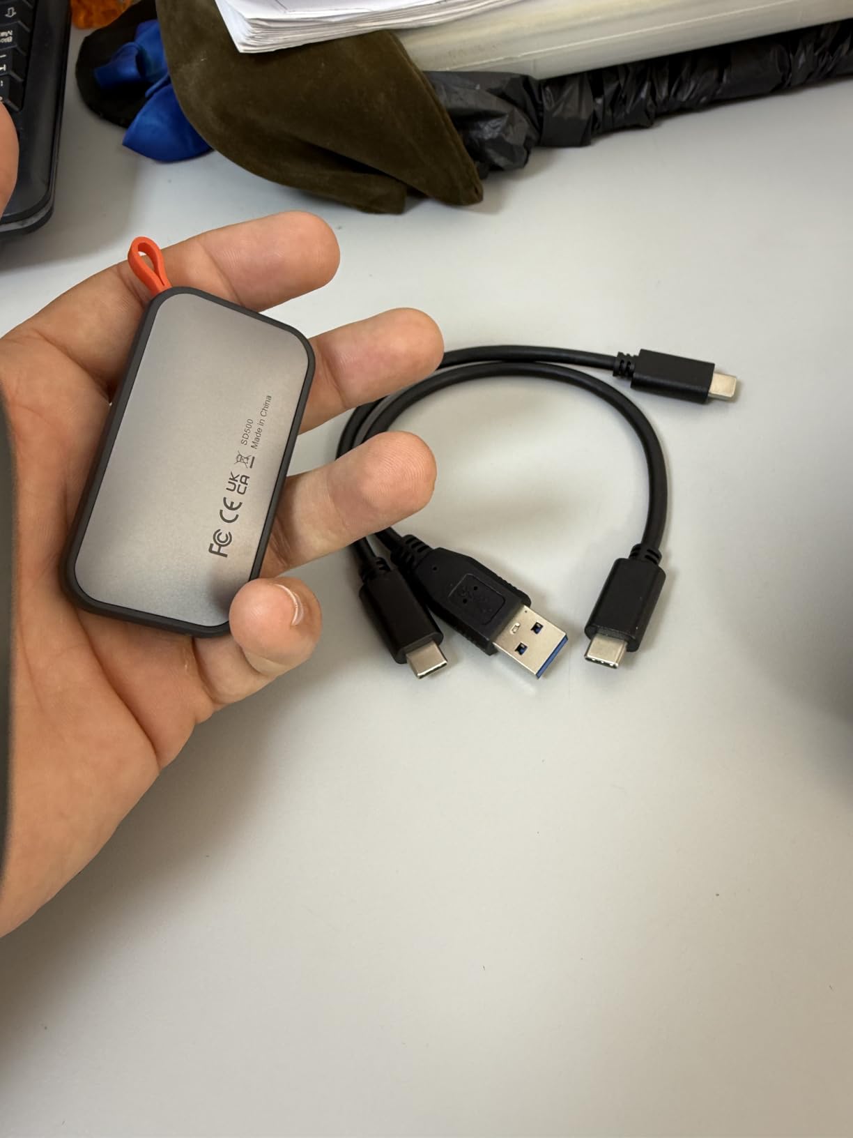 SSK Portable SSD 1TB External Solid State Hard Drive USB C Up to 1050MB/s customer photo 2
