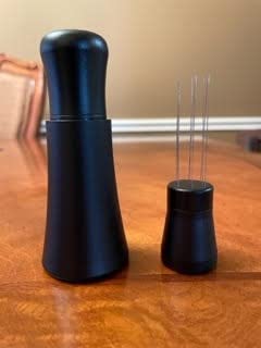 WDT tool, Espresso Distribution tools, 10 x 0.35mm 304 Stainless Steel Needles Installed with 10 Extra needles for Espresso Stirrer Replacement, Aluminum Alloy Handle with Stand (Matte black) customer photo 1