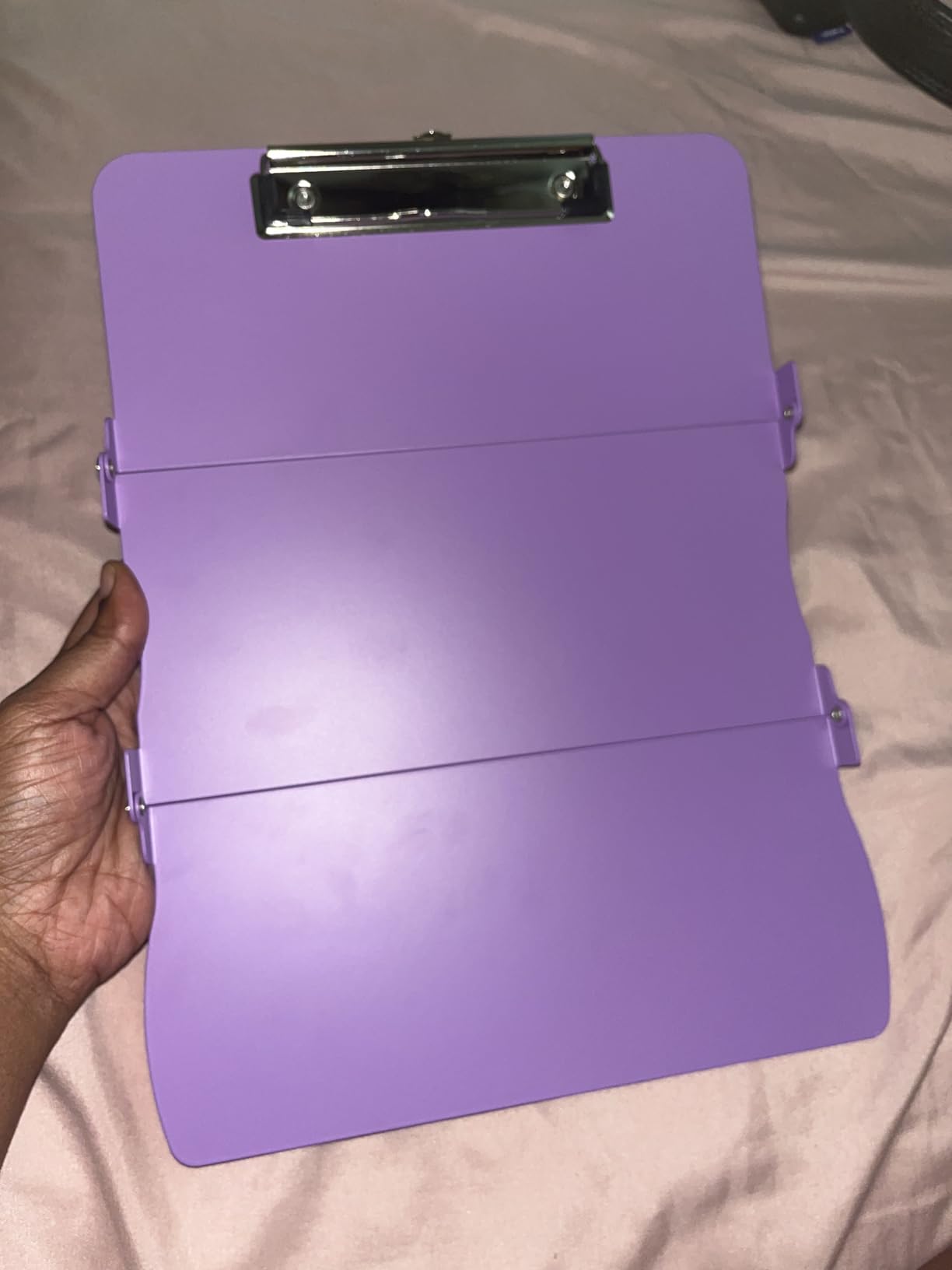 Nursing Clipboard Foldable Clipboard Medical: Edition Cheat Sheets Aluminum 3 Layers Foldable Clipboards Nursing Pocket Size Profile Clip Nurse Clipboards Notepad for Nurses Students and Doctors customer photo 1