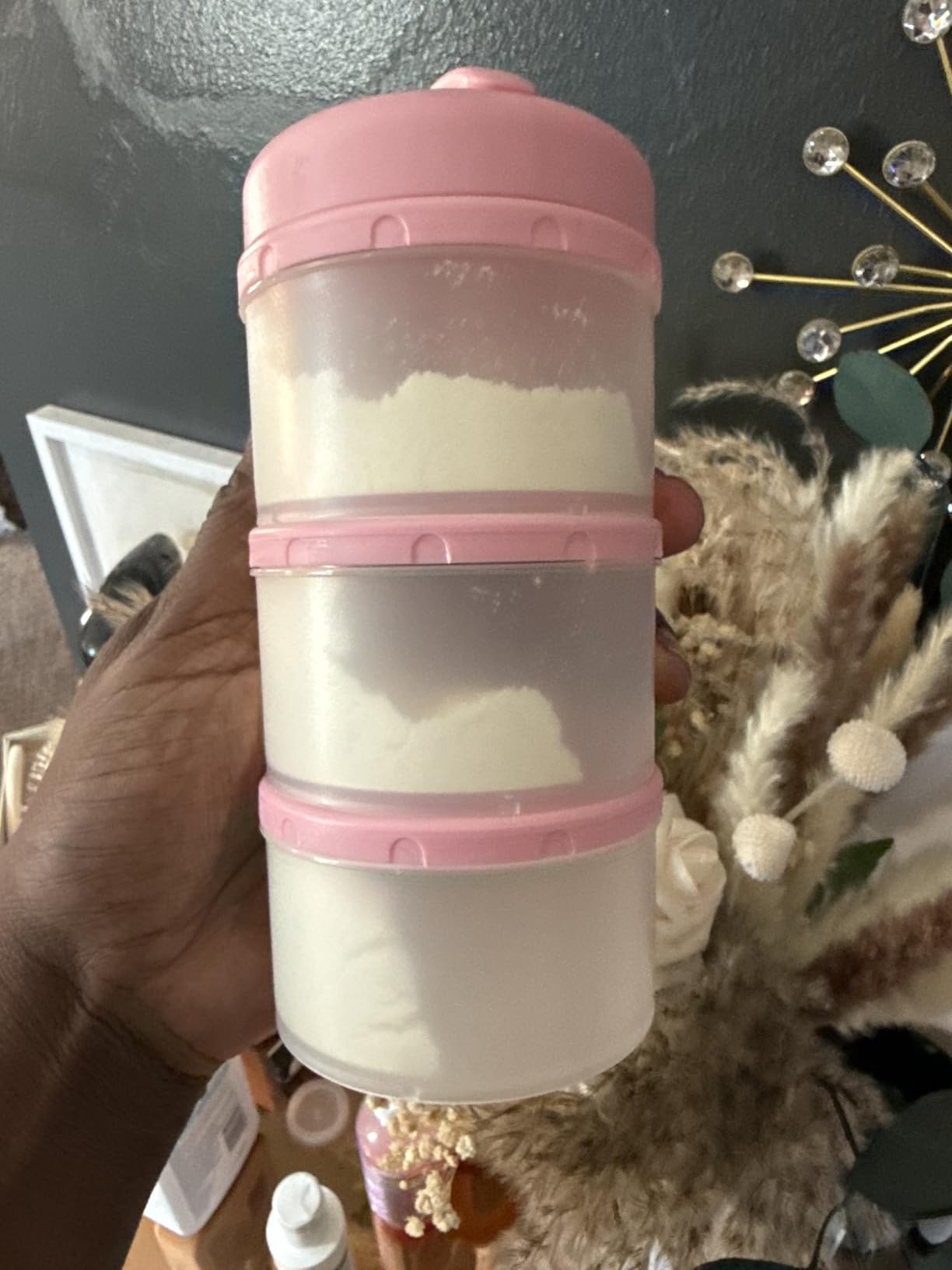 Termichy Stackable Formula Dispenser Portable: Milk Powder Container to go customer photo 1