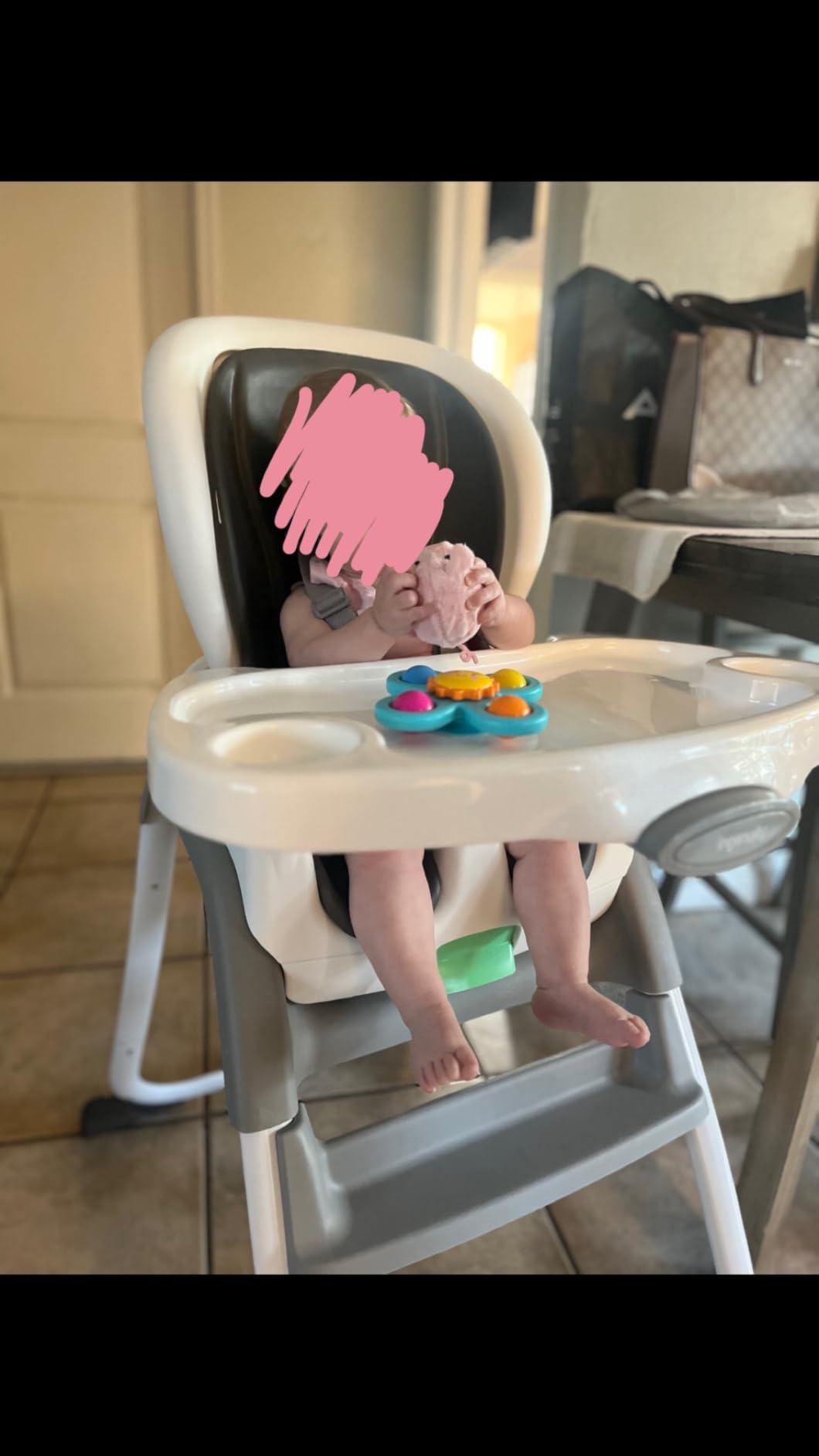 Ingenuity Full Course 6-in-1 High Chair - Baby to 5 Years Old, 6 Convertible Modes, 2 Dishwasher Safe Trays - Astro, 13108 customer photo 1