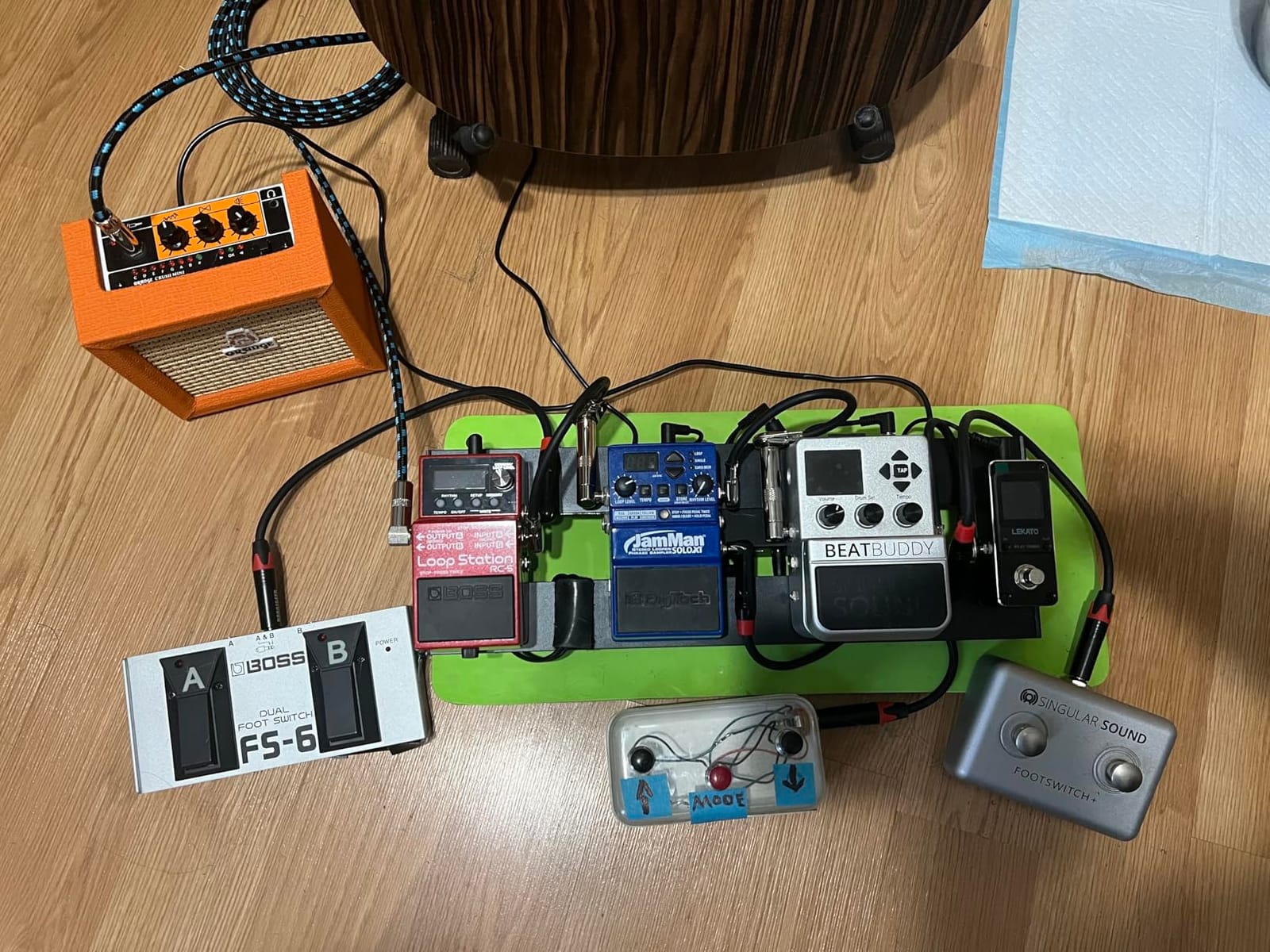 LEKATO Guitar Tuner Pedal with True Bypass, Chromatic Tuner Pedal for Electric Guitar and Bass, Color Display Tuning Pedal with Mute, Pitch and Flat Tuning customer photo 2
