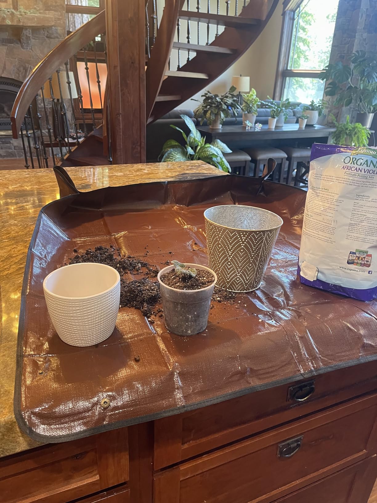 Repotting Mat for Indoor Plant Transplanting Control Mess, 26.8