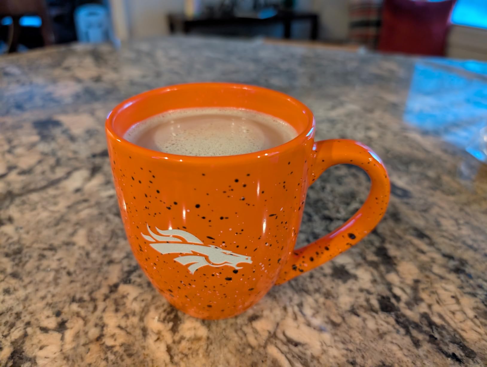 Rico Industries NFL Football 16 oz Team Color Laser Engraved Speckled Ceramic Coffee Mug customer photo 2