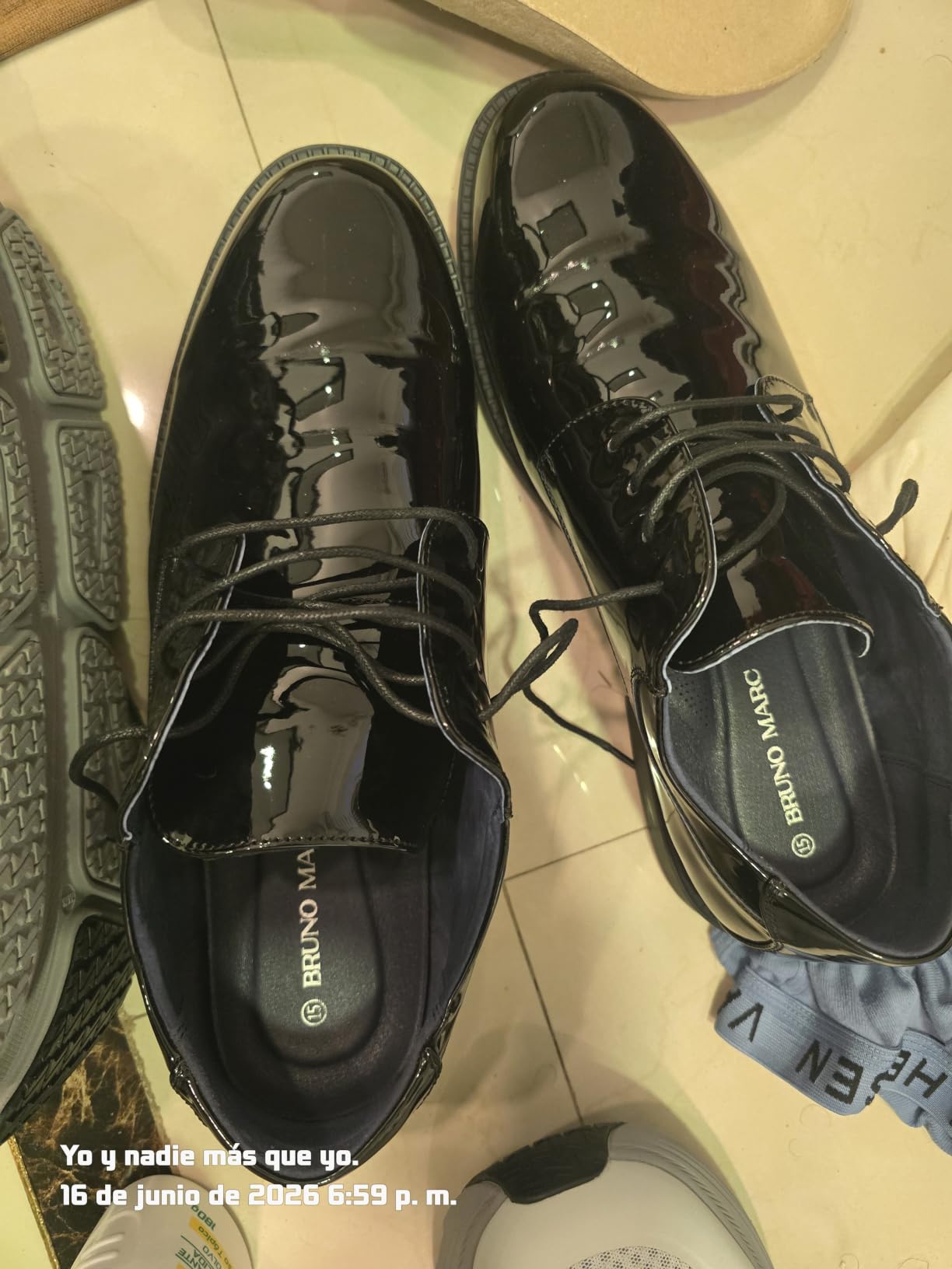 Bruno Marc Men's Business Shoes Derby Lace-Up Shoes Suit Shoes Leather with Oxford Lining customer photo 1