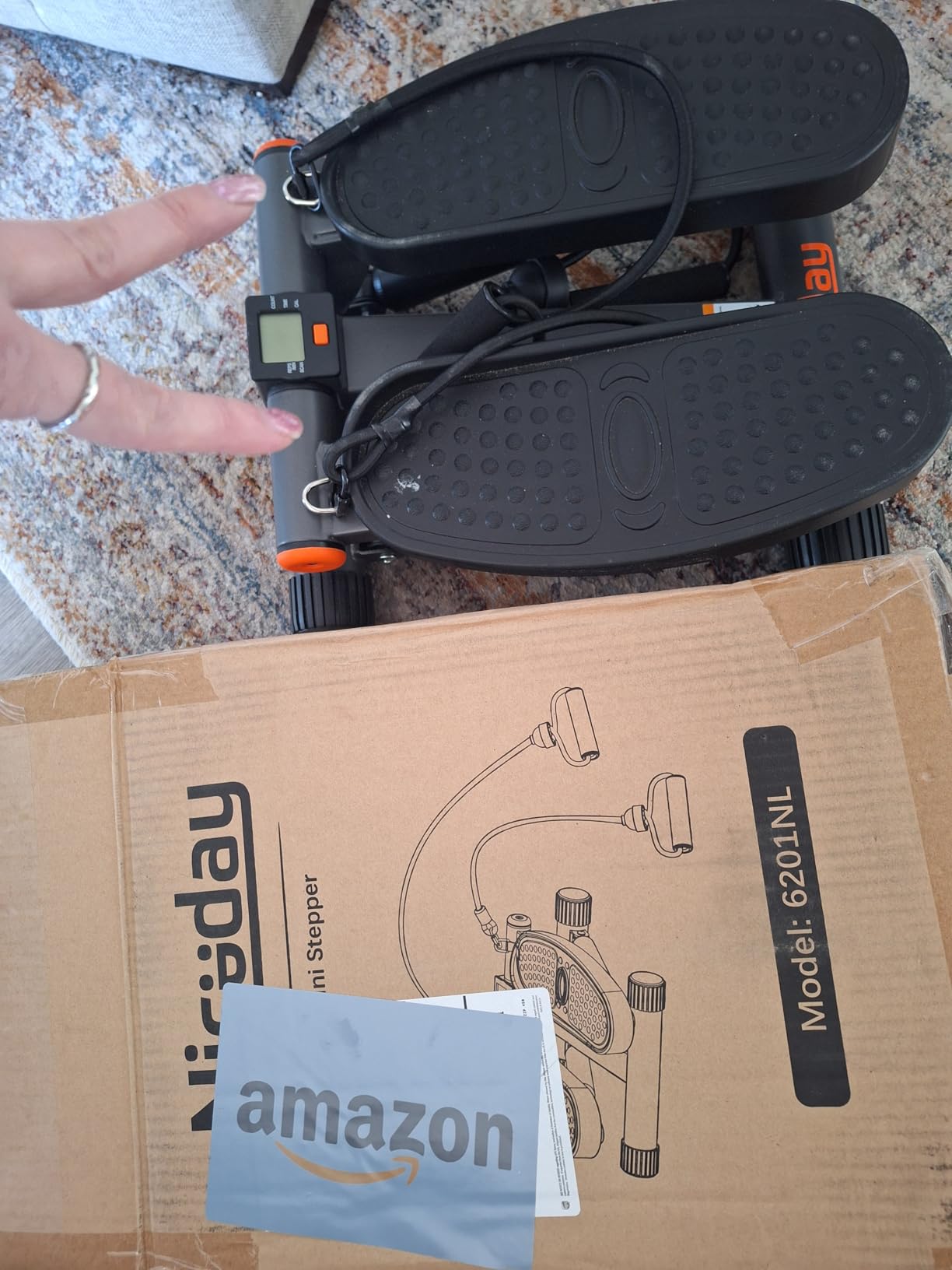 Niceday Steppers for Exercise at Home, Mini Stepper with 300LBS Capacity customer photo 2
