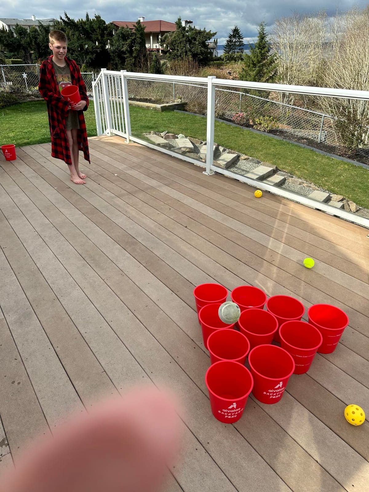 Aivalas Yard Pong Outdoor Games Set Toss Games for Kids Adults Party customer photo 2