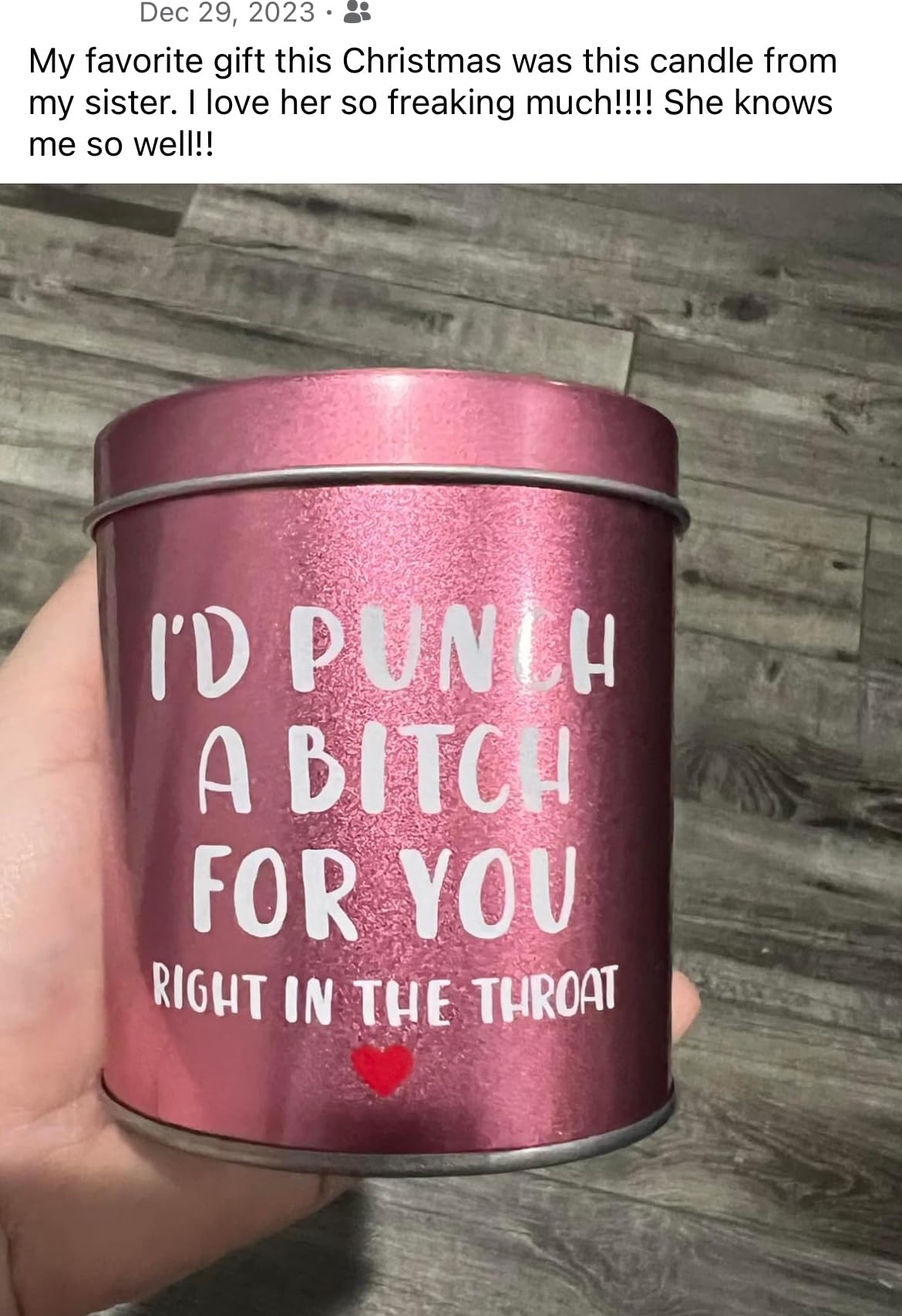 Christmas Birthday Sister Gifts for Women Her Funny Scented Candle customer photo 2