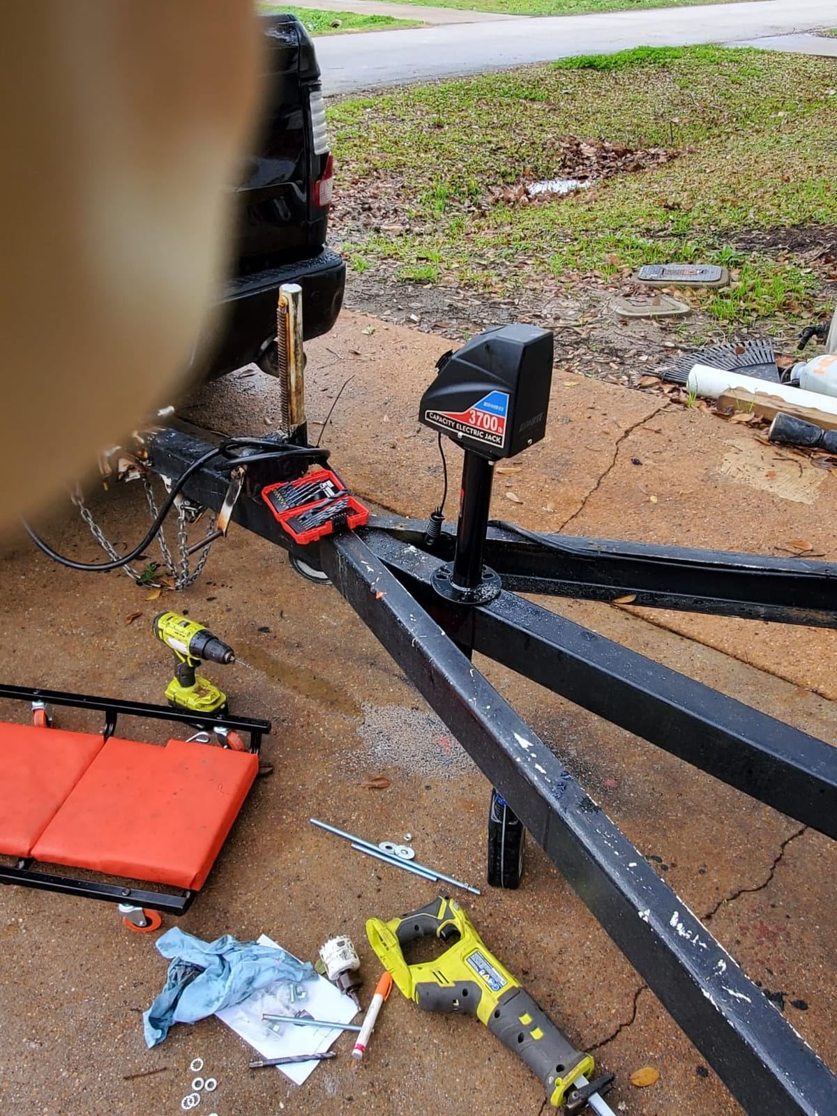 Kohree Electric Trailer Jack 4000lbs with Wiring, Heavy Duty, A-Frame customer photo 1