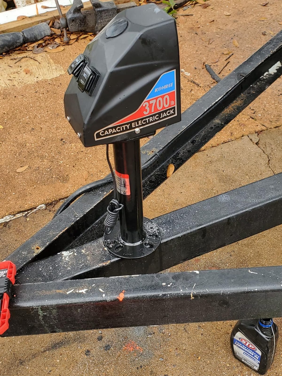 Kohree Electric Trailer Jack 4000lbs with Wiring, Heavy Duty, A-Frame customer photo 2