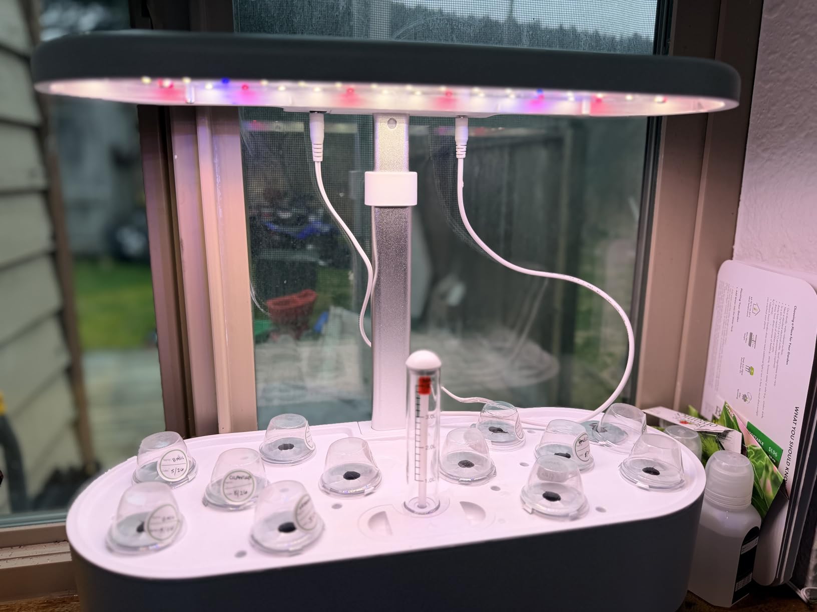 inbloom Hydroponics Growing System 12 Pods, Indoor Herb Garden with LEDs Full-Spectrum Plant Grow Light, Water Shortage Alarm, Automatic Timer, Height Adjustable,Gardening Gifts for Women, White customer photo 1