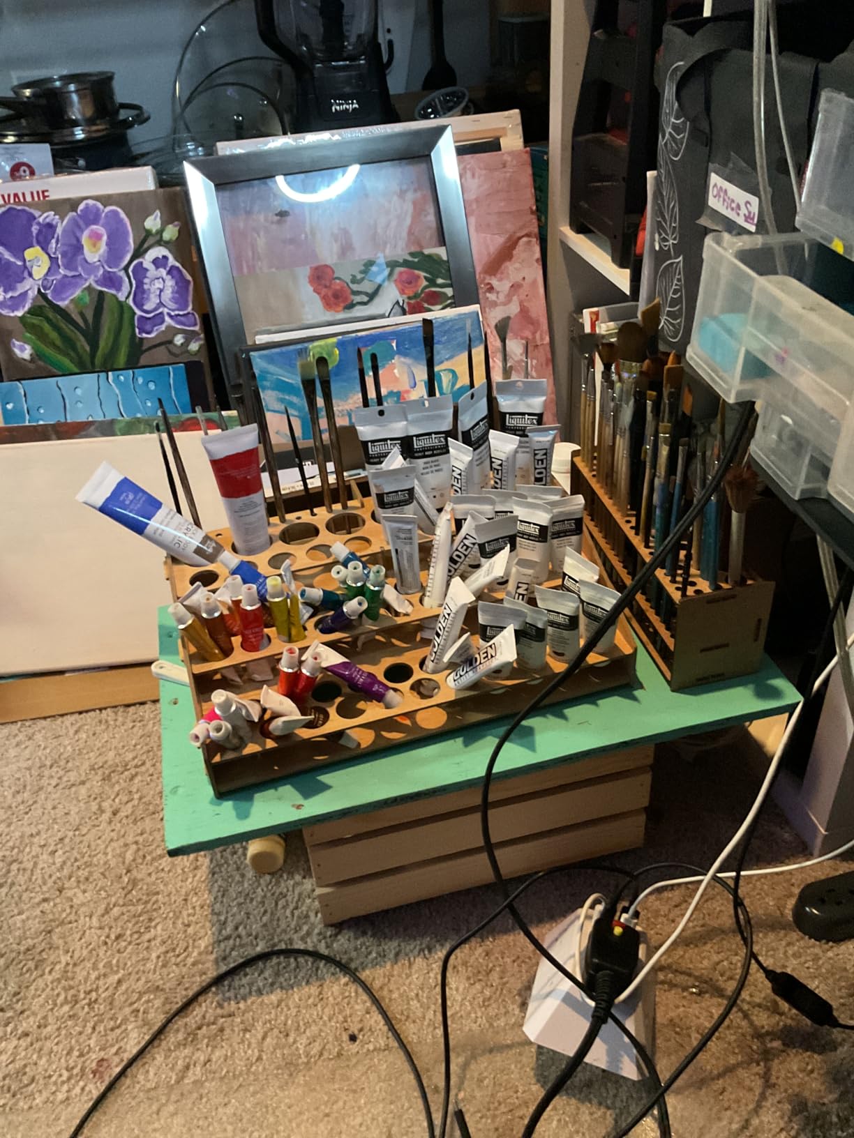 GOLDEN Heavy Body Acrylics Mixing Set, 12 x 22 ml Tubes + Glazing Liquid customer photo 2