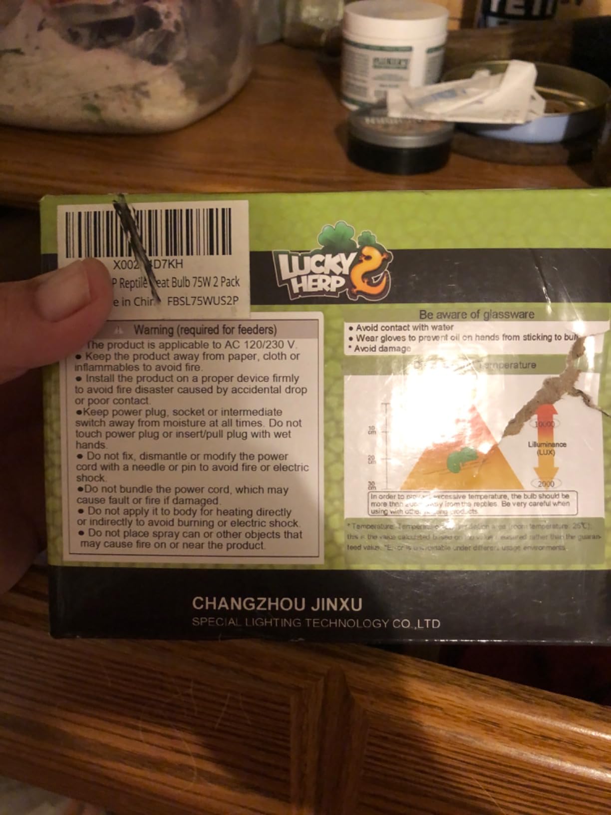 LUCKY HERP Reptile Heat Lamp Bulbs 100W, UVA Daylight Basking Bulbs 2 Pack customer photo 2