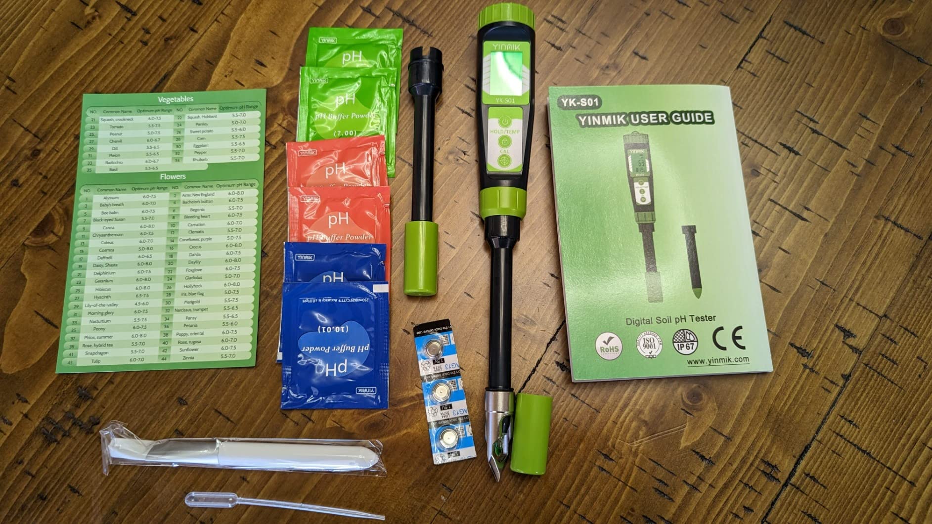 YINMIK Digital Soil pH Meter for Gardeners, Soil Direct pH Tester for Plant Care, Measure pH of Solution Potting Soil Growing Media,Great for Indoor,Greenhouse,Outdoor,Garden, Lawn, Farming, Yard Use customer photo 1