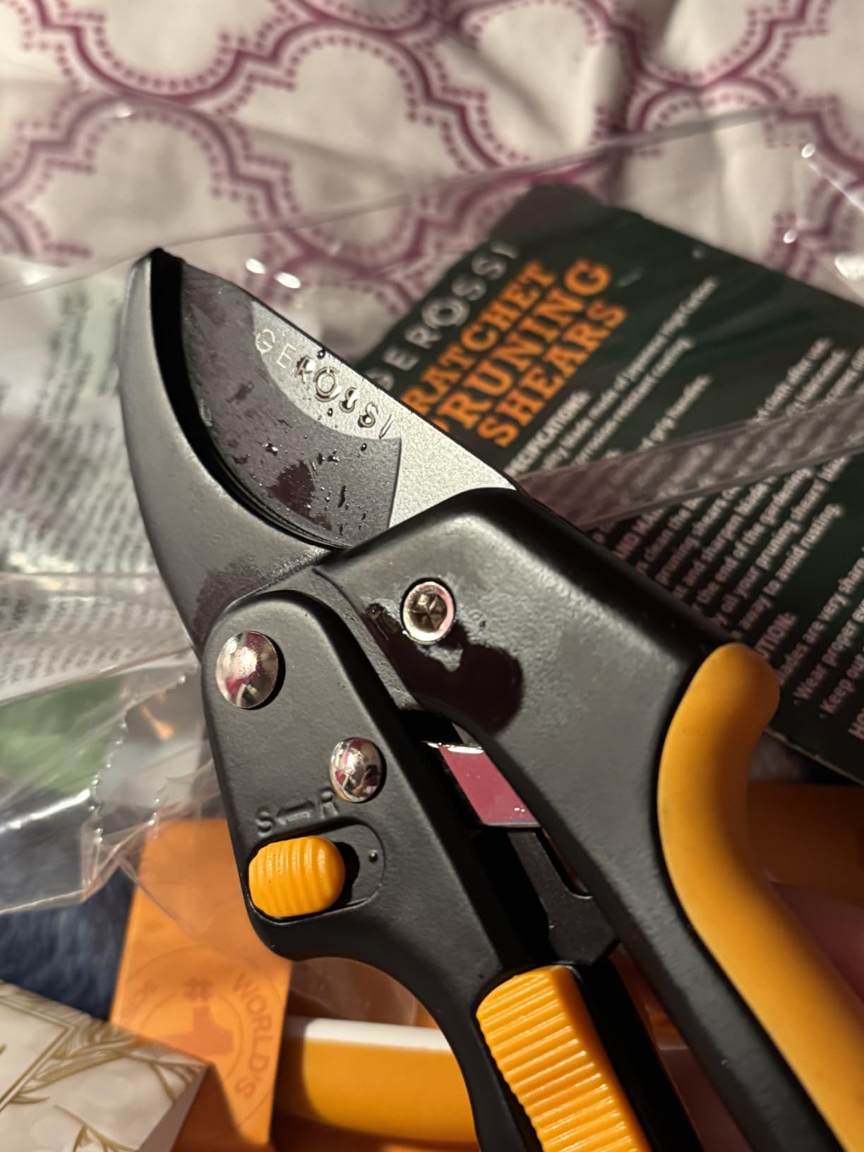 Gerossi Ratchet Pruning Shears Heavy Duty, Hand Pruners for Gardening | Cuts 3x Easier for Arthritis and Weak Grip, 8 in Extra Sharp Anvil Blade, Garden Clippers for Branches and Trees customer photo 2