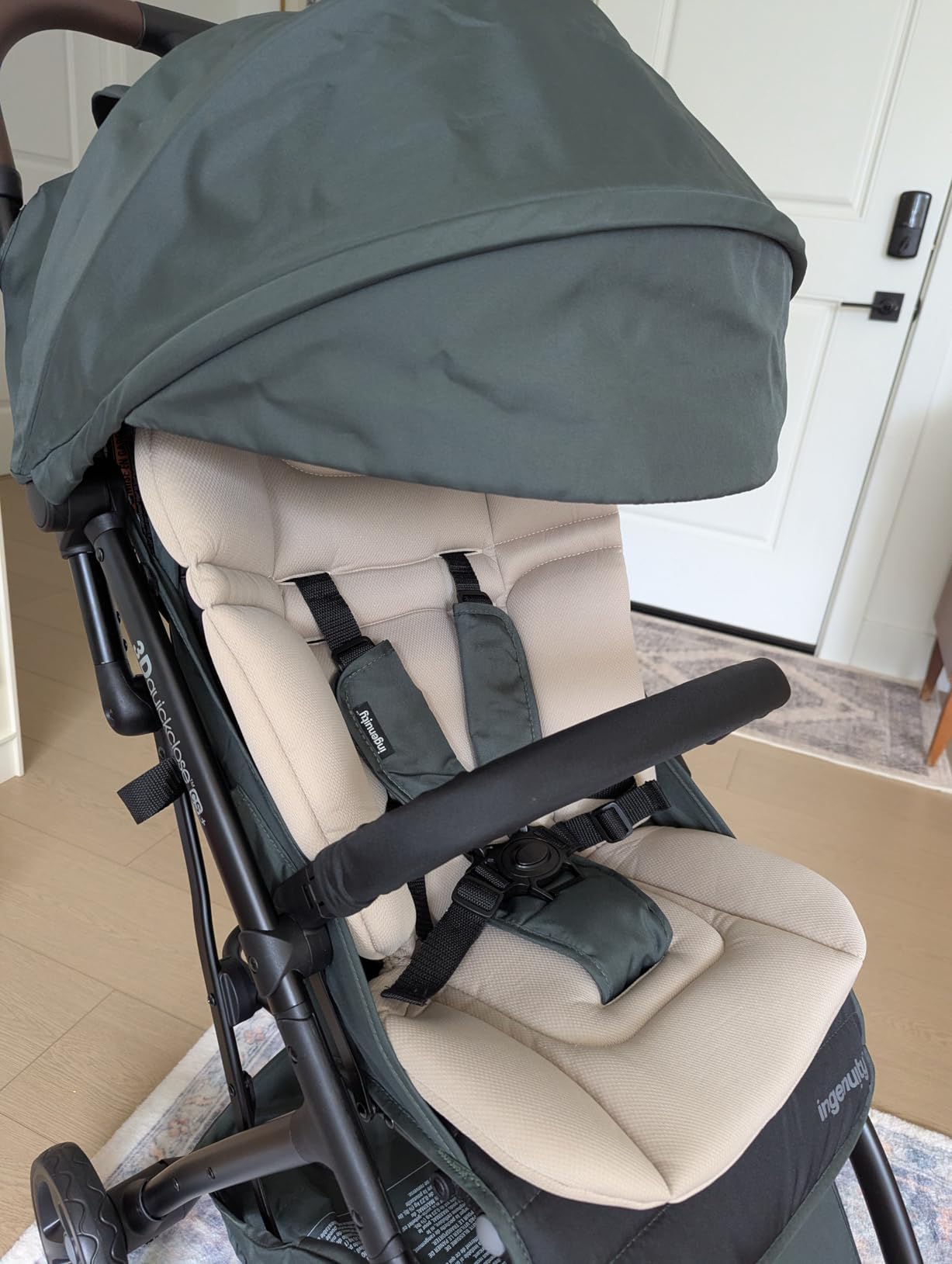 Ingenuity 3Dquickclose CS+ Compact Fold Stroller – Lightweight Stroller with Oversized Canopy, Extra-Large Storage and Compact Fold, Gray customer photo 1