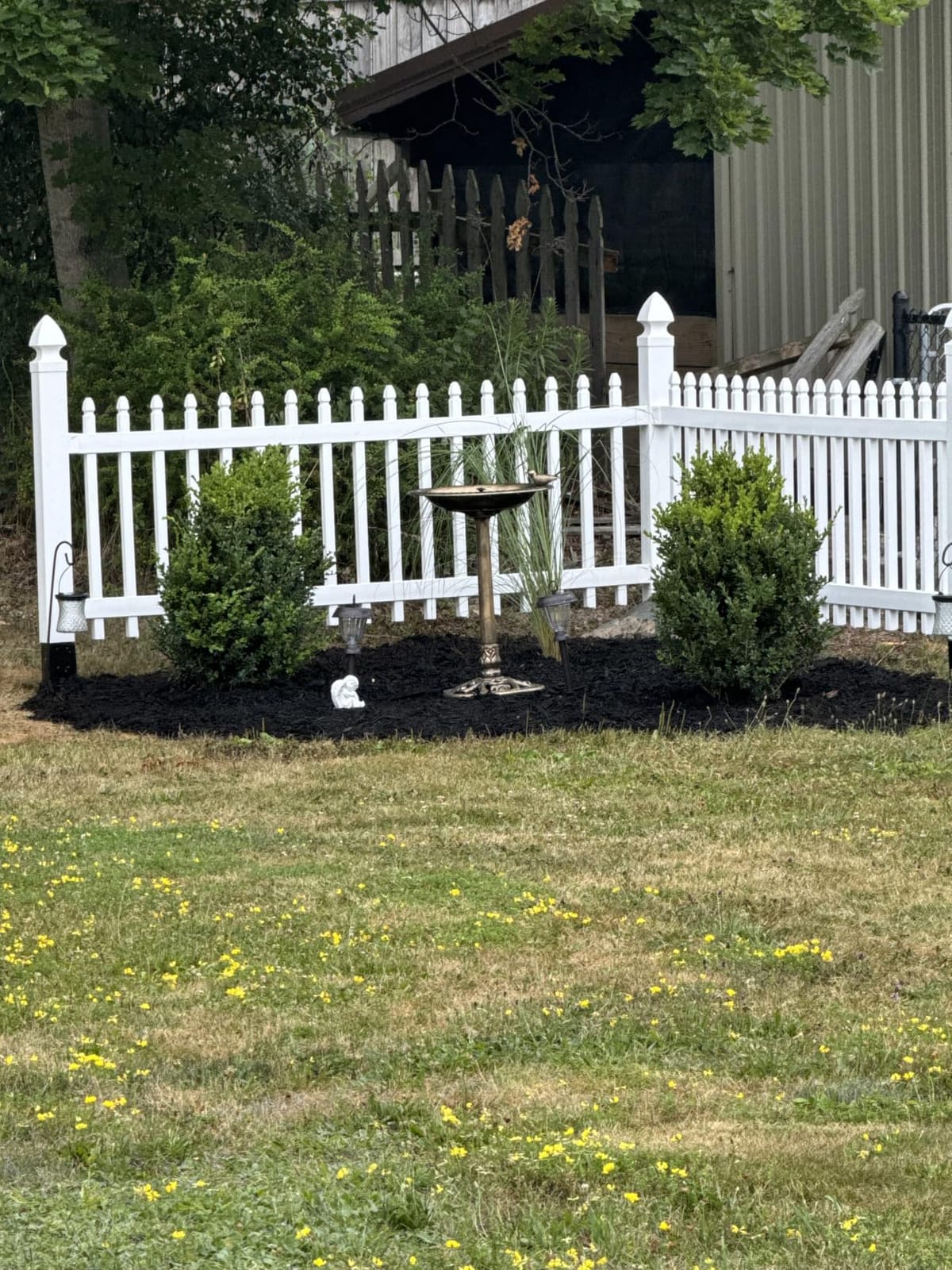 BACKYARD EXPRESSIONS PATIO · HOME · GARDEN 912449-WB Outdoor Garden Bird Bath- Bronze- Weather Resistant Polyresin-30 Inch-Backyard Expressions customer photo 1