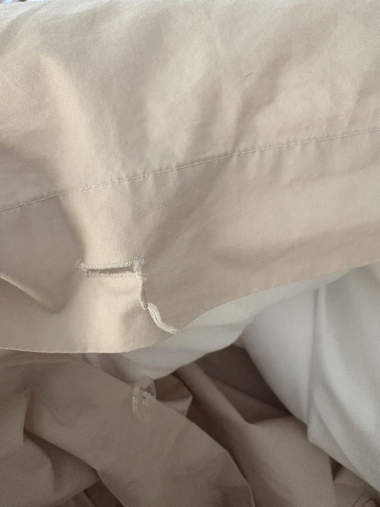 Brooklinen Percale Duvet Cover Crisp & Cooling - Full/Queen, White customer photo 1