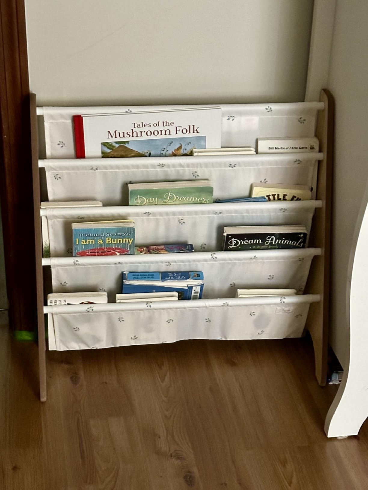 3 Sprouts Recycled Kids Bookshelf, Holds 35 Books, 4-Tier, Cream customer photo 1