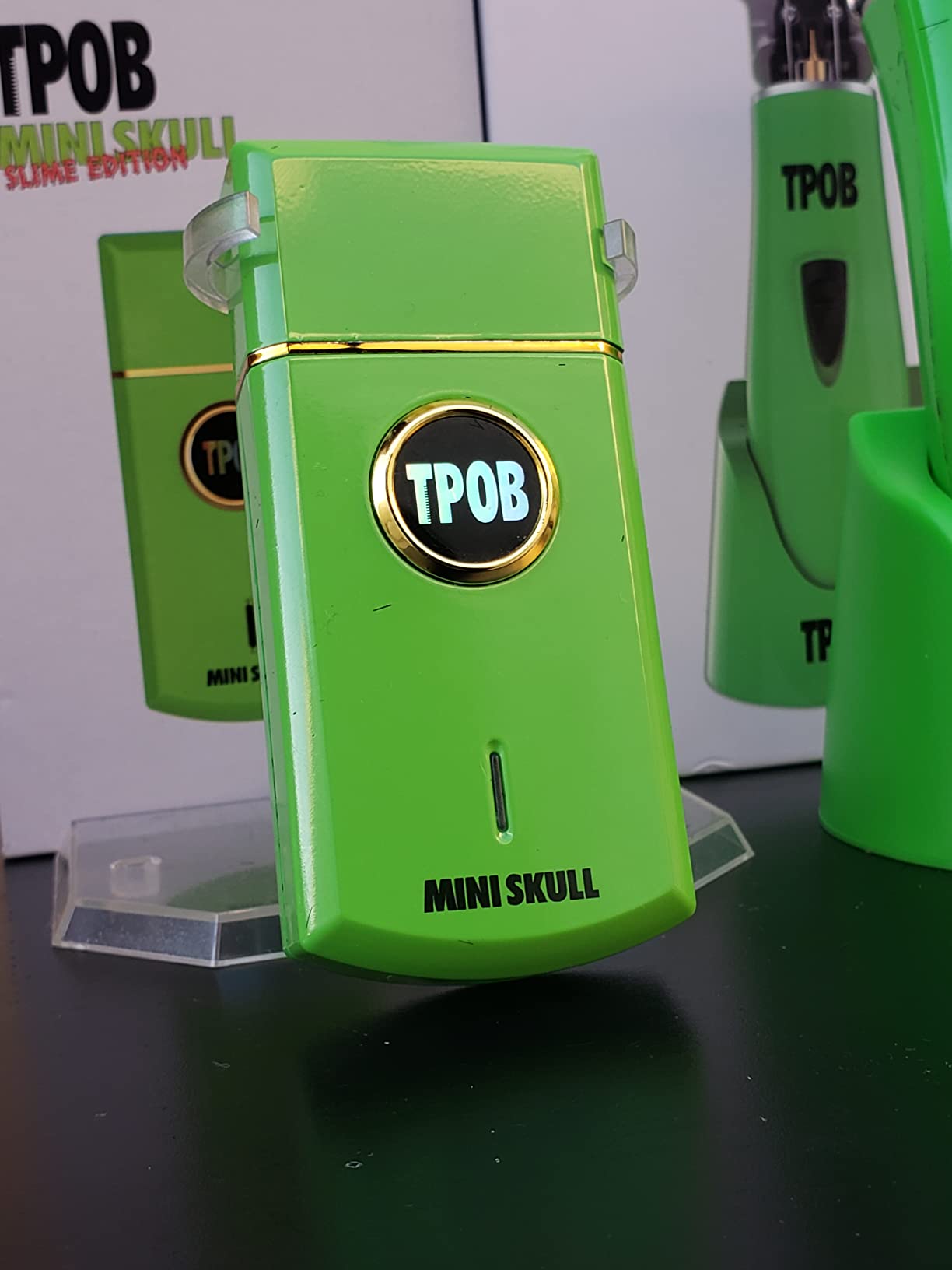 TPOB Mini Skull Single Shaver Compact Design that can fit in Your Pocket with a Turbo Charged Motor, Perfect for Both Professional and at-Home use (Black) customer photo 2