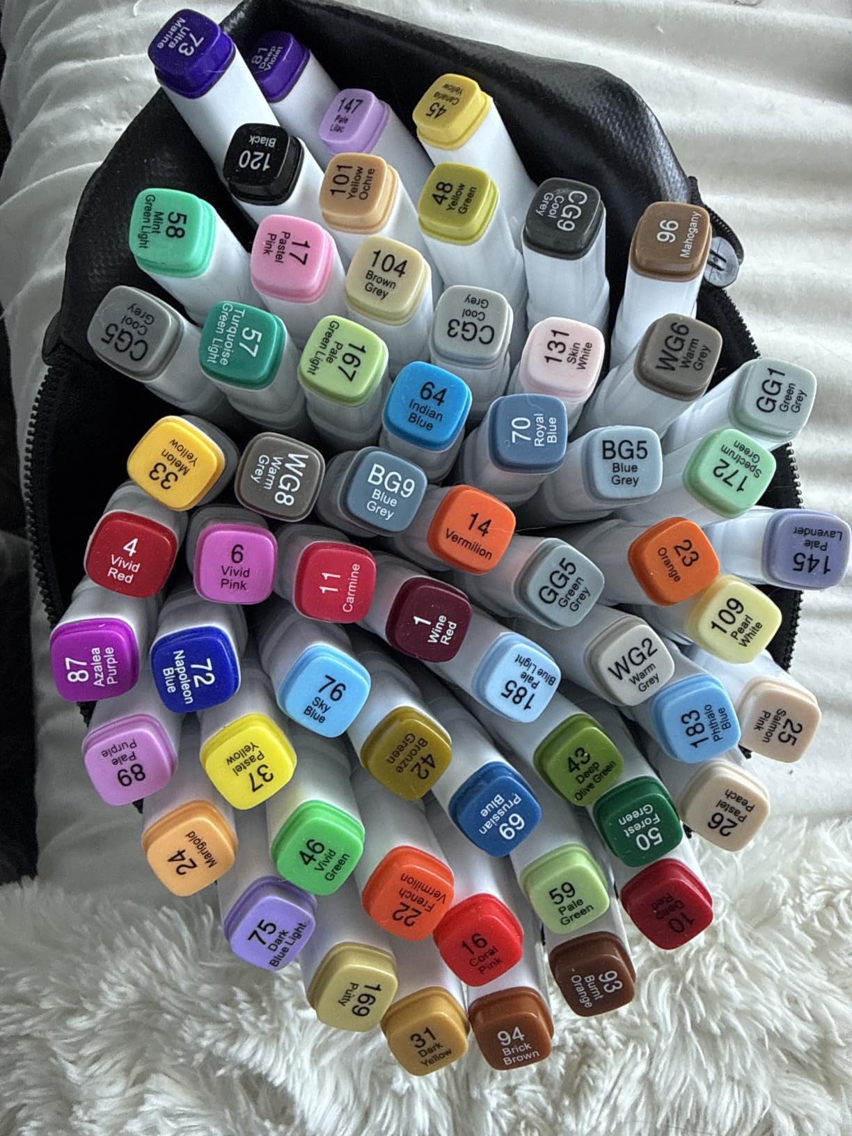 AnyMark 60 Colors Alcohol Markers Chisel & Fine Dual Tip customer photo 2