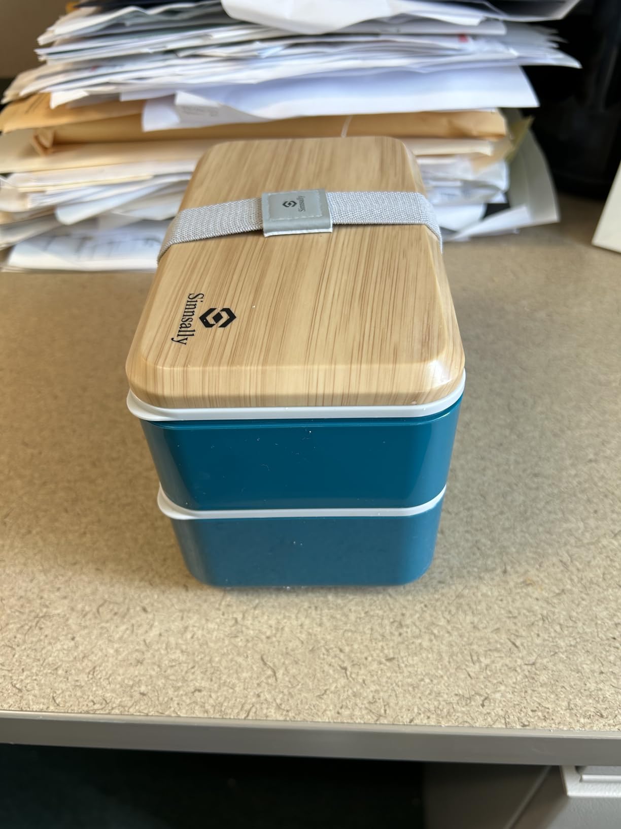 Sinnsally Bento Box Adult Lunch Box with Compartments for Women & Men,(47oz)Stackable Japanese Bento Lunchbox,Rectangle Lunchable Food Container with Utensil Set,Leak-Proof & Microwave/Dishwasher Safe customer photo 1