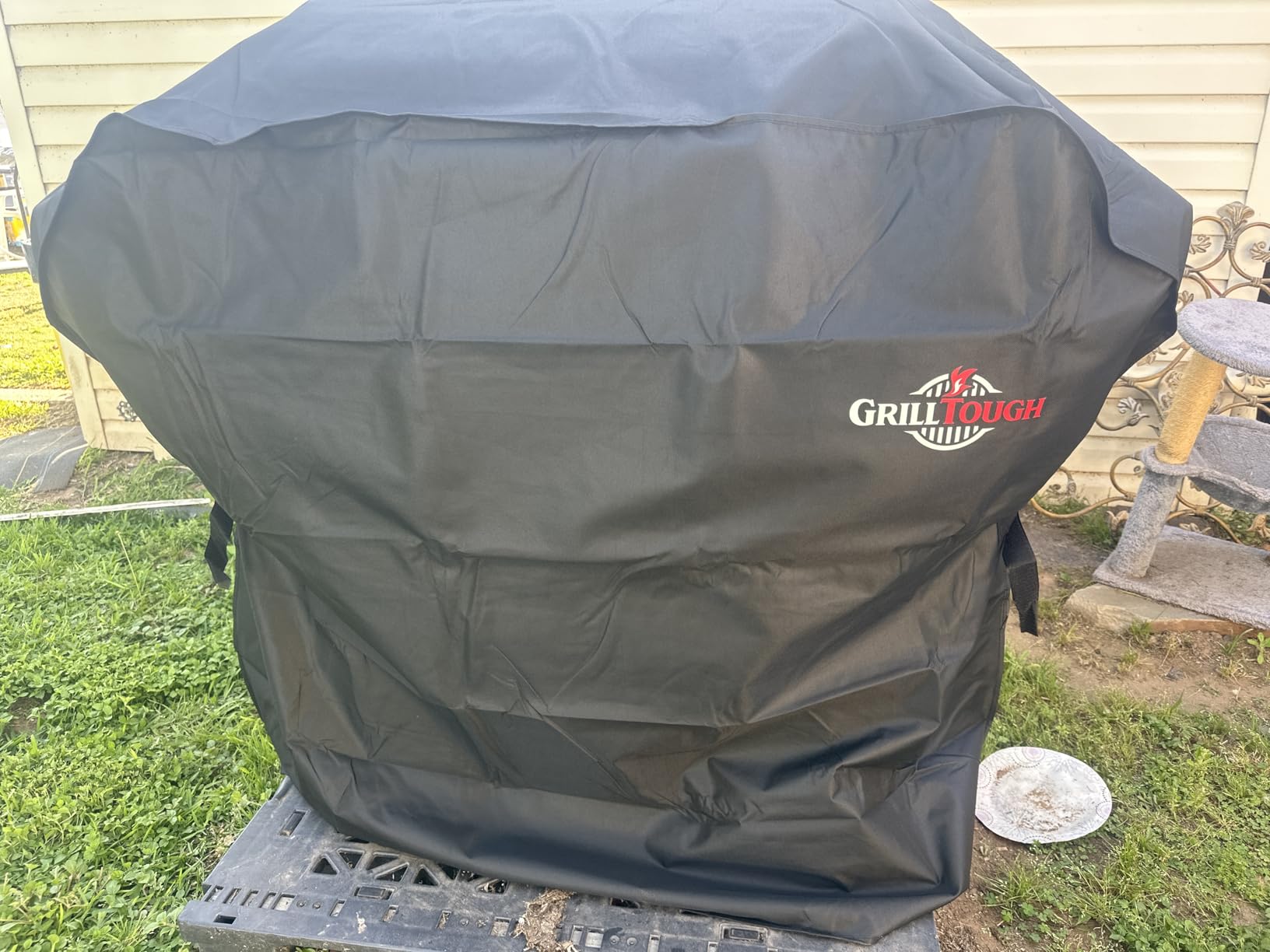 GrillTough Heavy Duty BBQ Grill Cover for Outdoor Grill, 58 Inch, Black customer photo 1