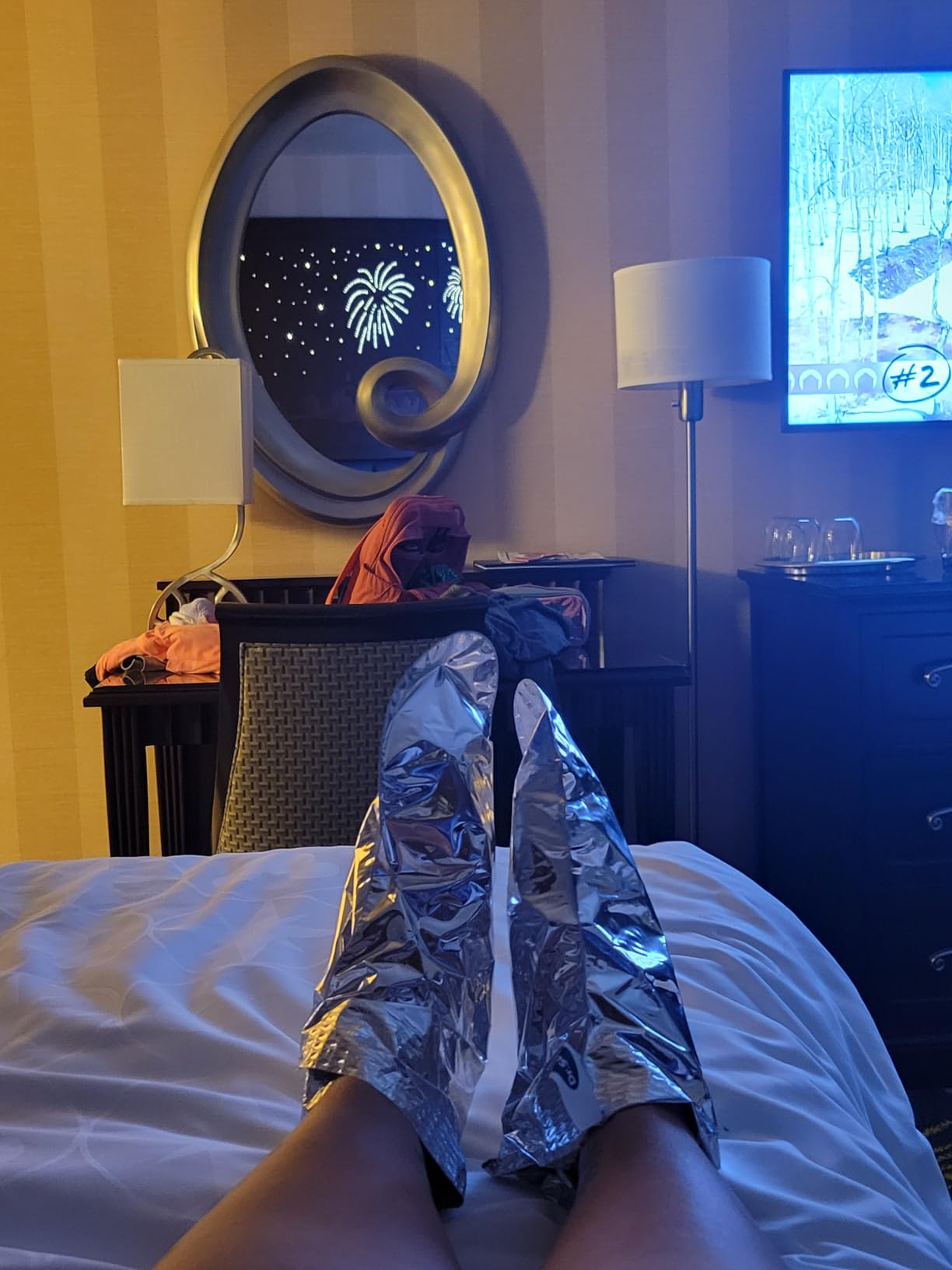 Dr. Scholl's® Tired, Achy Feet Soothing & Reviving Foot Mask, 3 Pair, Warming Booties customer photo 2