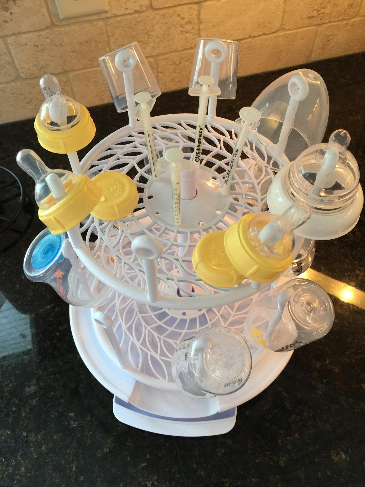 The First Years Spin Stack Bottle Drying Rack - Black customer photo 2