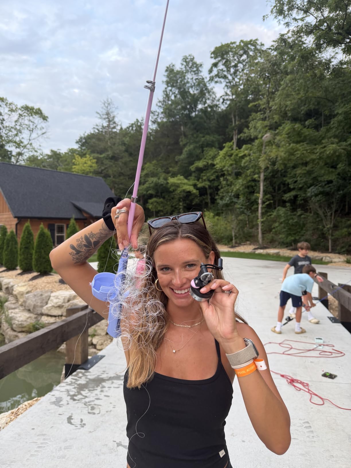 Kids Fishing Pole, Telescopic Fishing Rod, Toddler Collapsible Fishing Rod and Reel Combo with Tackle Box, Fishing Line, Bobber, and Soft Lures for Boy, Girl, Youth, Beginner, Over 4 Years Old customer photo 1