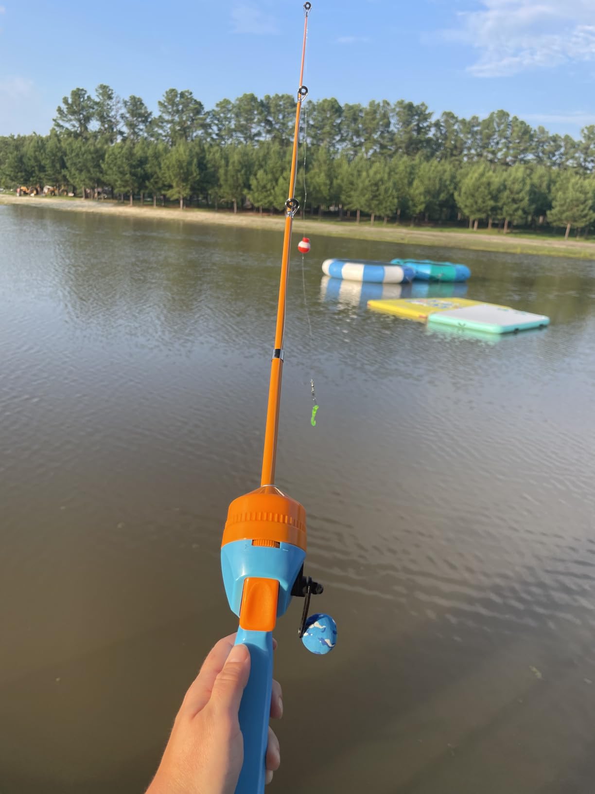 Kids Fishing Pole, Telescopic Fishing Rod, Toddler Collapsible Fishing Rod and Reel Combo with Tackle Box, Fishing Line, Bobber, and Soft Lures for Boy, Girl, Youth, Beginner, Over 4 Years Old customer photo 2