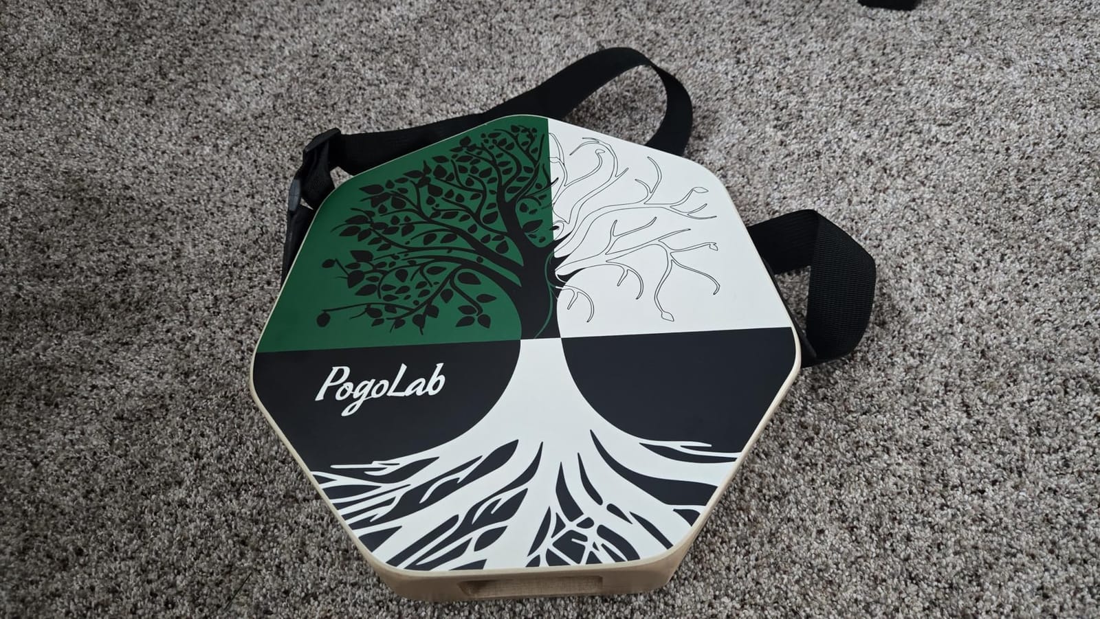 POGOLAB Two-tone Cajon, Portable Travel Wooden Drum with Adjustable Strap, Easy to Carry, Unique Appearance, Beautiful Percussion Instrument (Natural Brown) customer photo 1