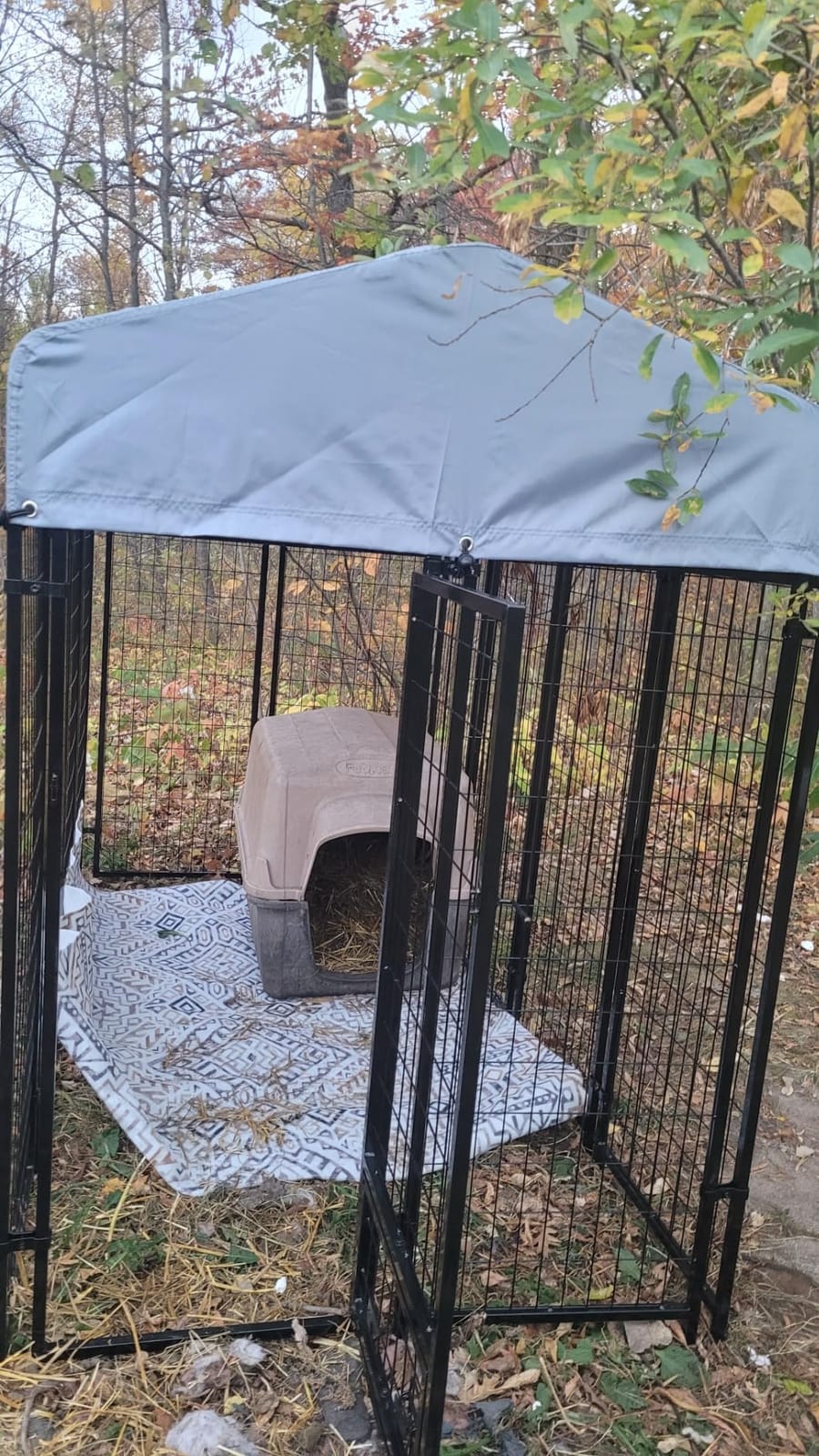 LEMBERI 8x4x6FT Outdoor Dog Kennel for Large Dogs, Heavy Duty customer photo 1