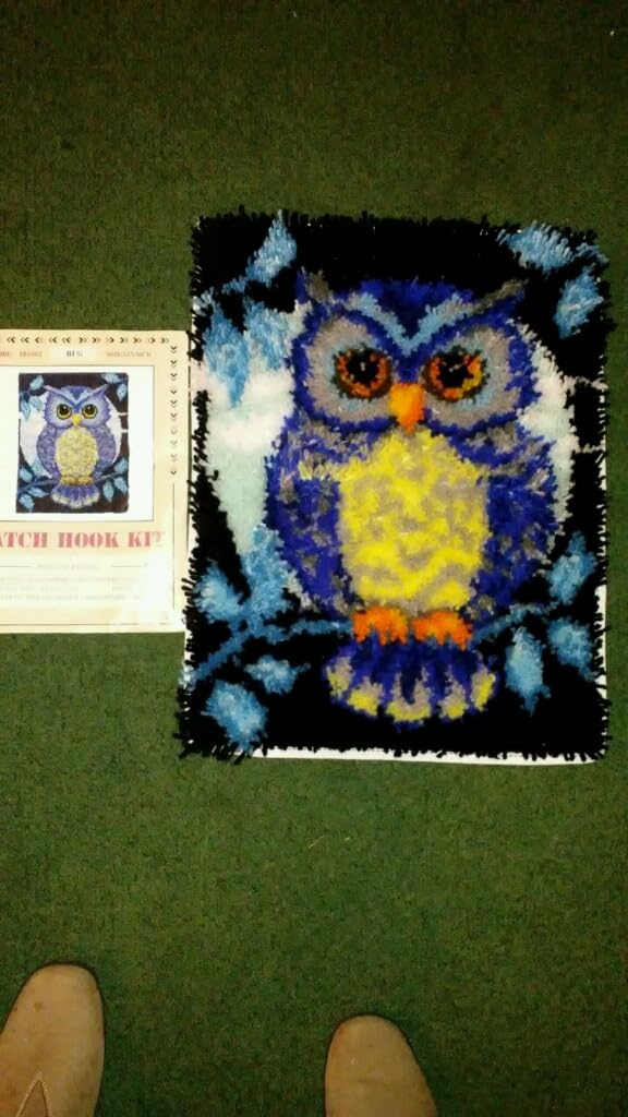 YOOTOM Owl Latch Hook Rug Kits for Adult,Needlework Wall Hanging Tapestry customer photo 2