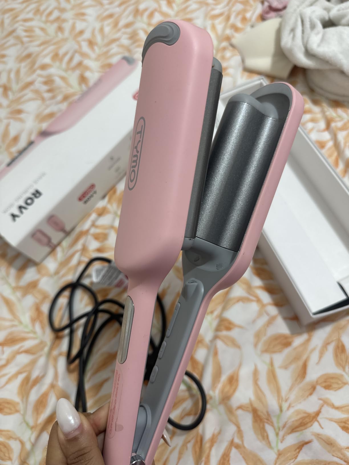 Curling Iron Hair Crimper Waver, TYMO ROVY Beach Waves Hair Curler customer photo 2