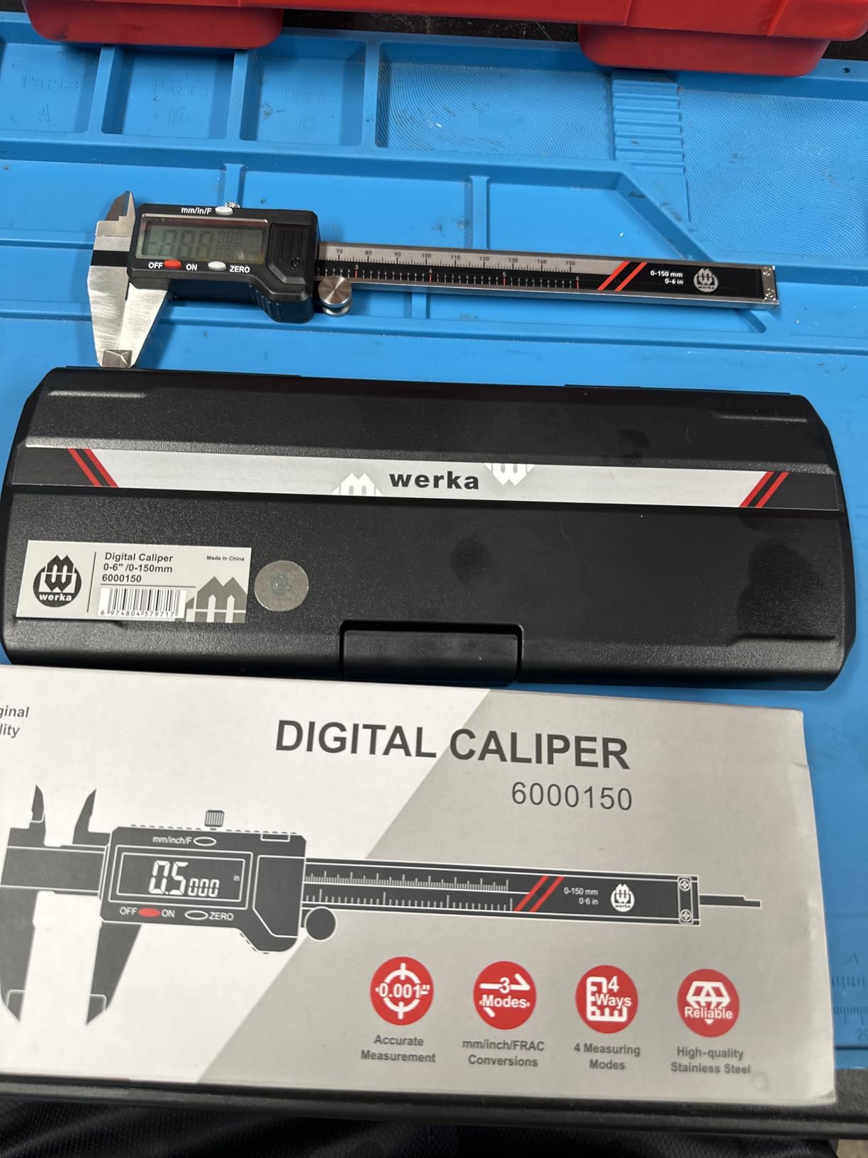 Werka Digital Caliper 0-6 Inch, Stainless Steel Measuring Tool customer photo 1