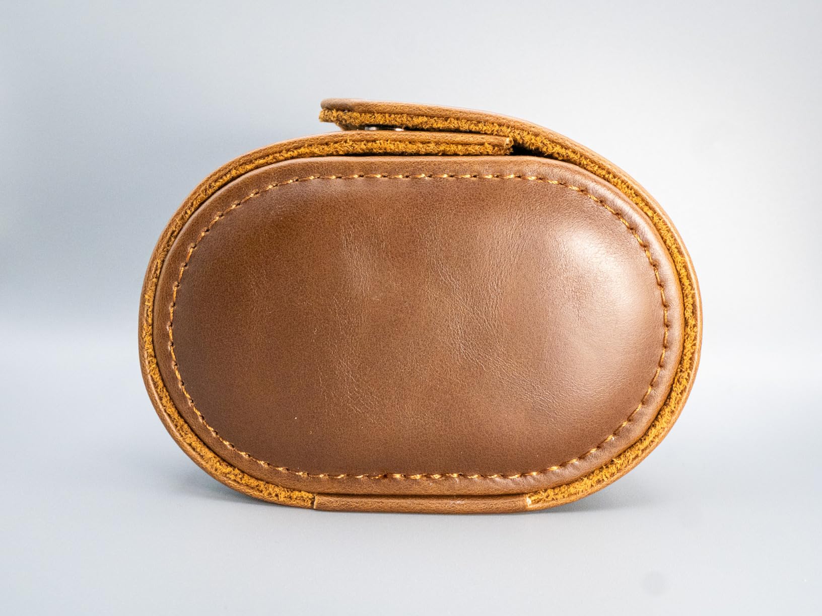MR.OKAY 2 Watch Travel Case-Classic Leather Watch Case With Superb Texture.Portable Watch Roll Or Organizer For Storage And Display. Best Travel Gift for Men,All Handcrafted By Artisans. customer photo 2