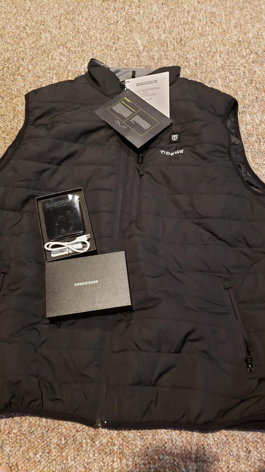 TIDEWE Men’s Heated Vest with Battery Pack, Lightweight Vest for Hunting/Hiking customer photo 1