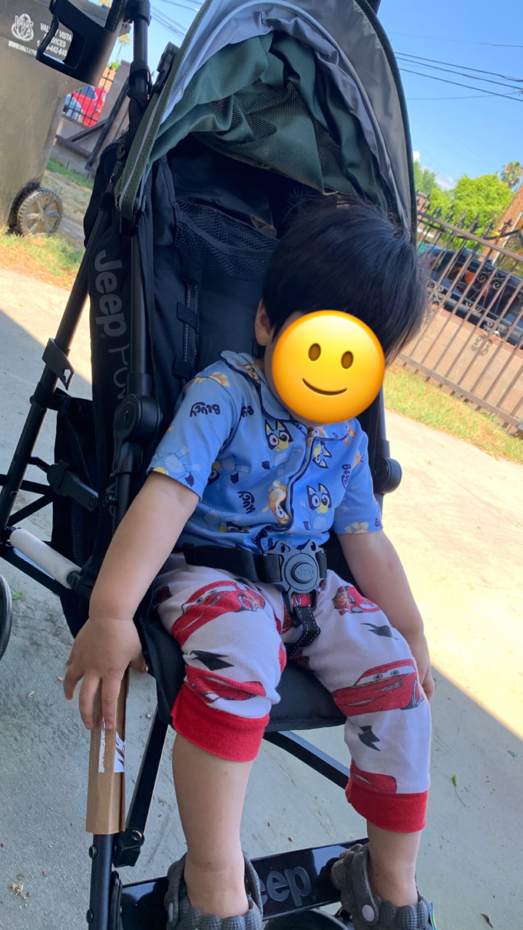 Jeep AdventureGlyde Stroller by Delta Children - Lightweight Travel Stroller with Smoothest Ride & Compact Fold, 3-Position Recline, Extra Large Storage Basket, Black/Grey customer photo 1