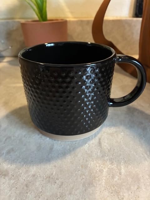 GBhome 12 OZ Stackable Coffee Mugs Set of 4, Ceramic Coffee Cups Set customer photo 1